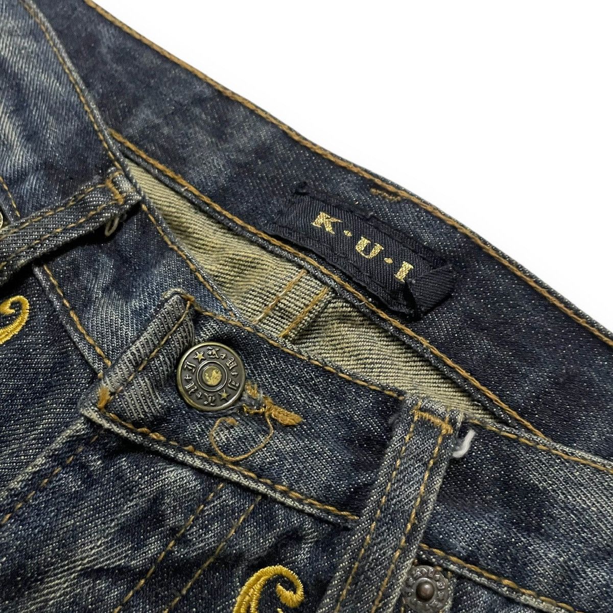 If Six Was Nine JAPANES FLARE DESIGNER K.U.I CO L.T.D DENIM (30×40) Size US 30 / EU 46 - 7 Thumbnail