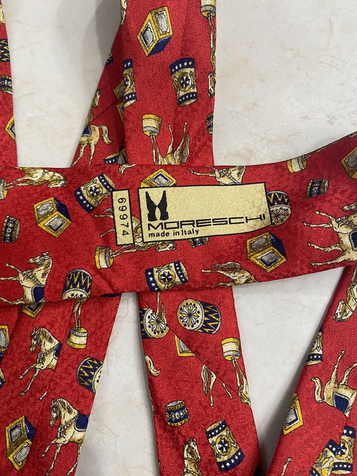 Moreschi × Vintage 💥VINTAGE MORESCHI necktie silk tie Size ONE SIZE - 5 Thumbnail