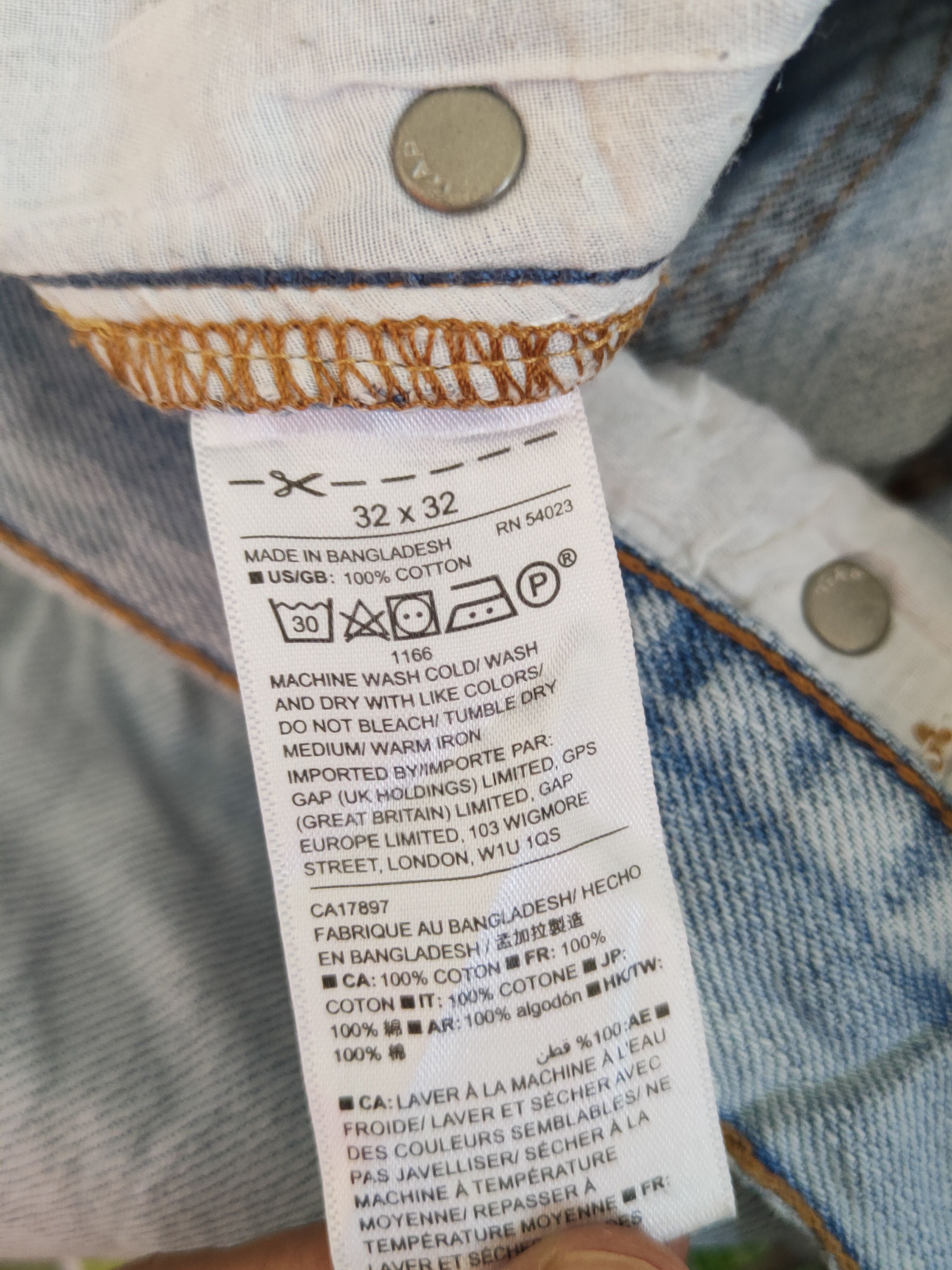 Gap GAP Blue Faded Distressed Ripped Jeans #1665 Size US 32 / EU 48 - 14 Thumbnail