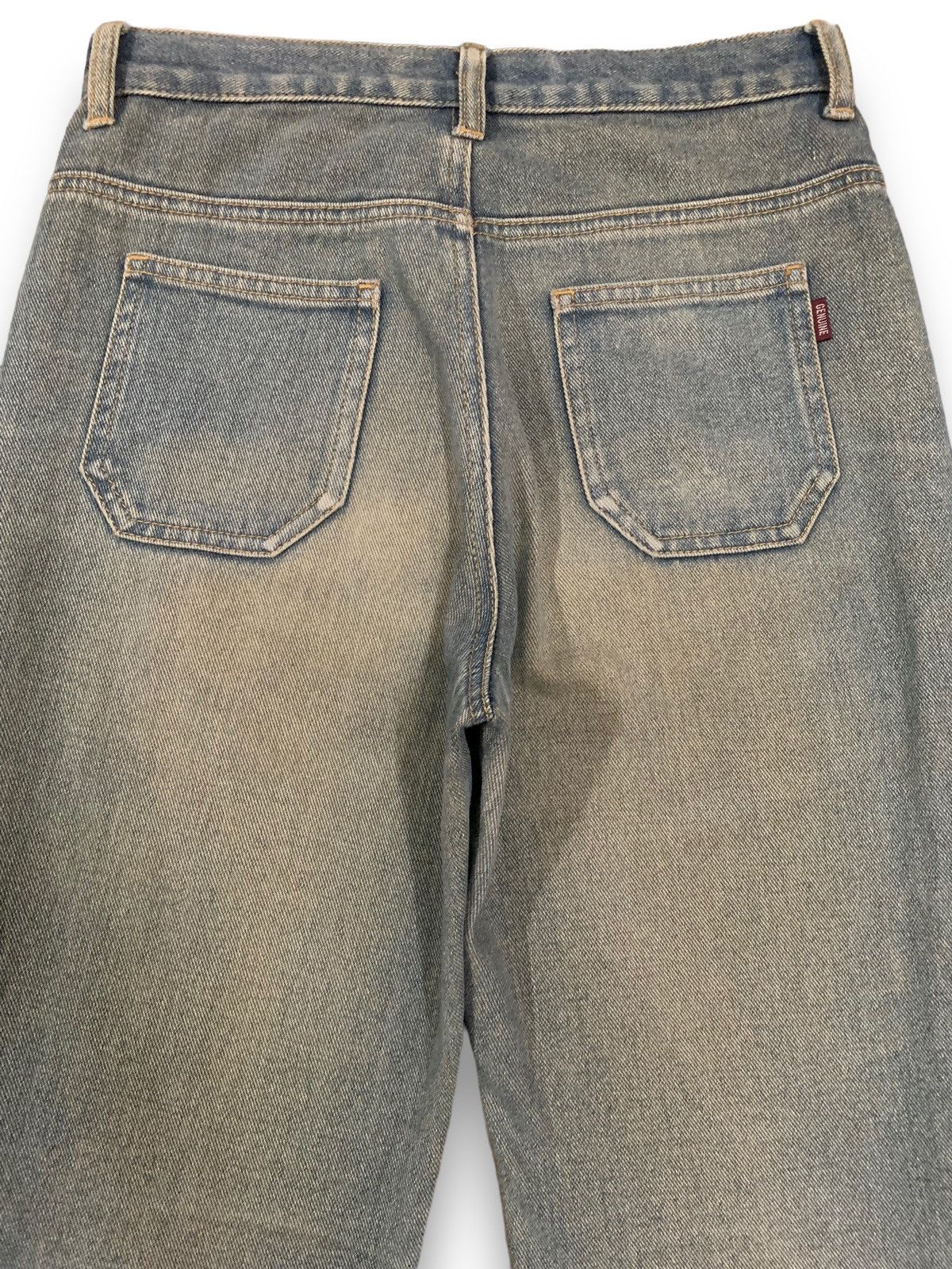 Hysteric Glamour Japanese Brand Yellow Mud Wash Flare Bell Bottom Jeans Size US 27 - 13 Thumbnail