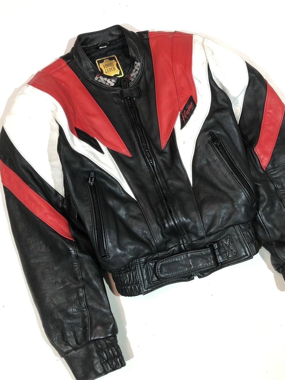 Japanese Brand IXS Racing Moto Japanese Leather Jacket Vintage Size US XS / EU 42 / 0 - 3 Thumbnail