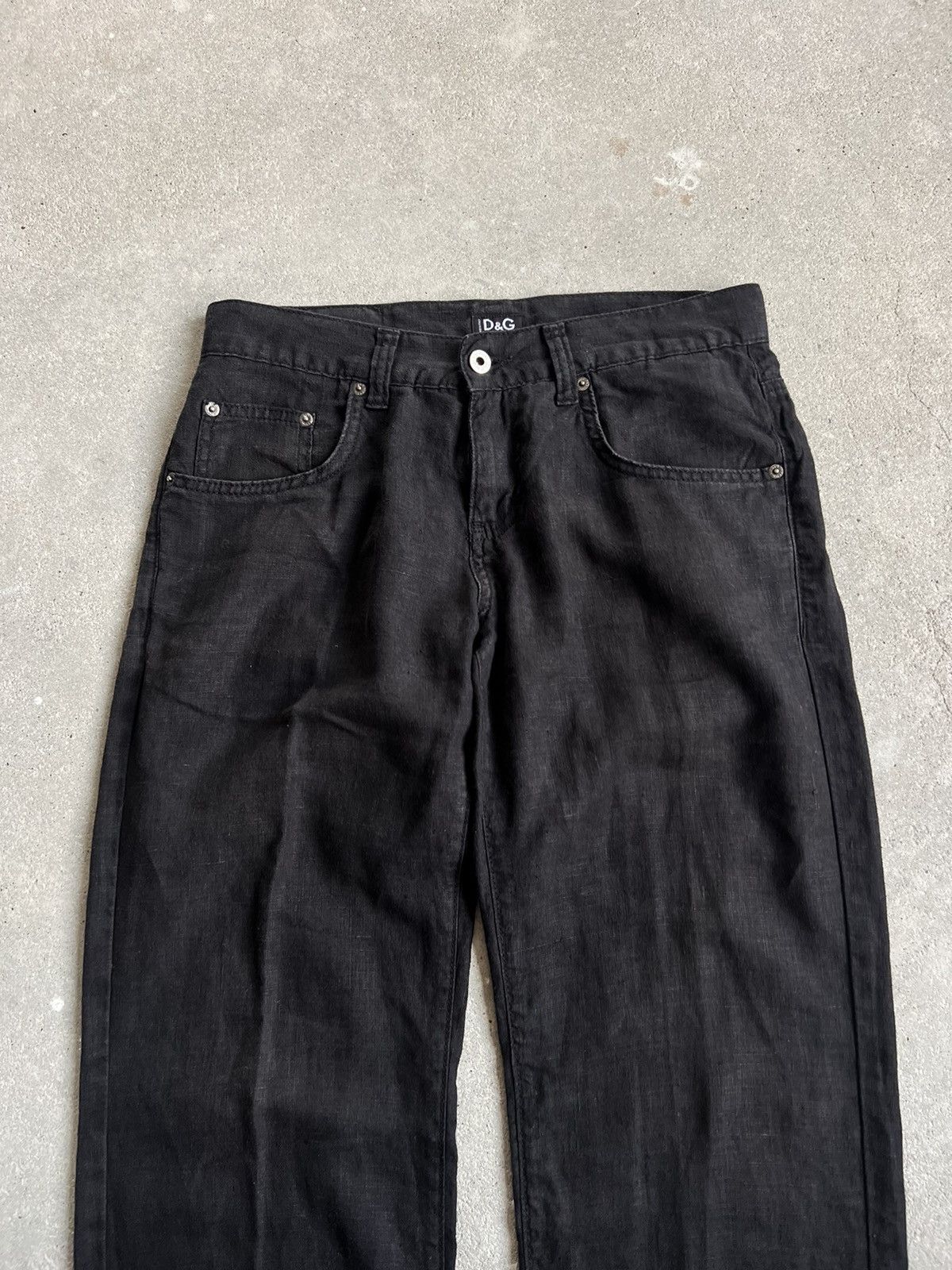 Dolce & Gabbana 90s Vintage Dolce&Gabbana Pants Linen Size US 29 - 10 Thumbnail