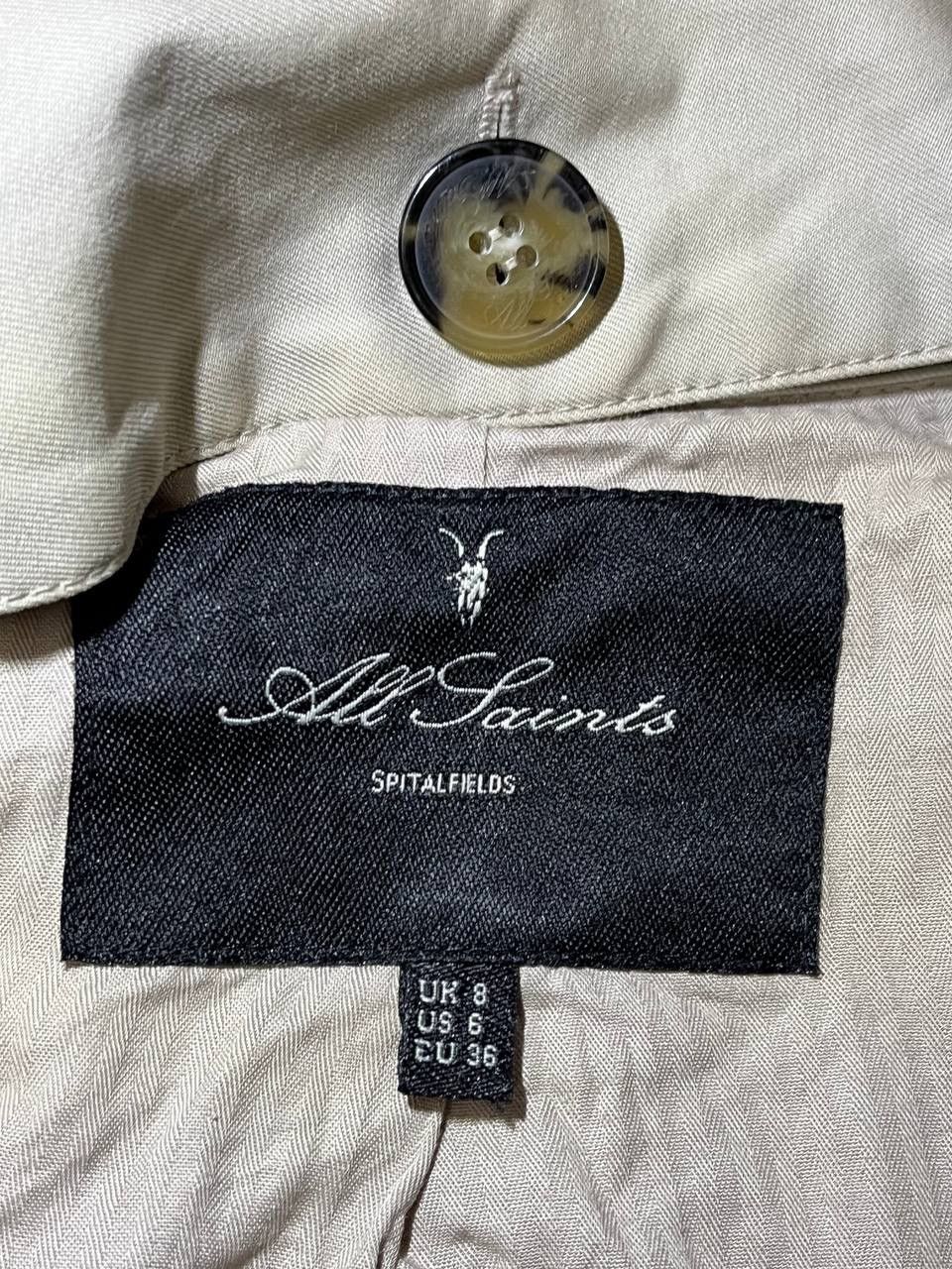 Allsaints Vintage Allsaints Spitalfields ivory trench coat Size US M / EU 48-50 / 2 - 6 Thumbnail