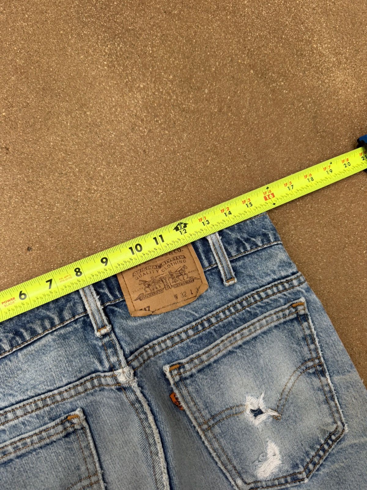 Levi's Vintage 90’s Levi’s 517 Orange Tab Bootcut Flare Jeans 31x29 Size US 31 - 9 Thumbnail