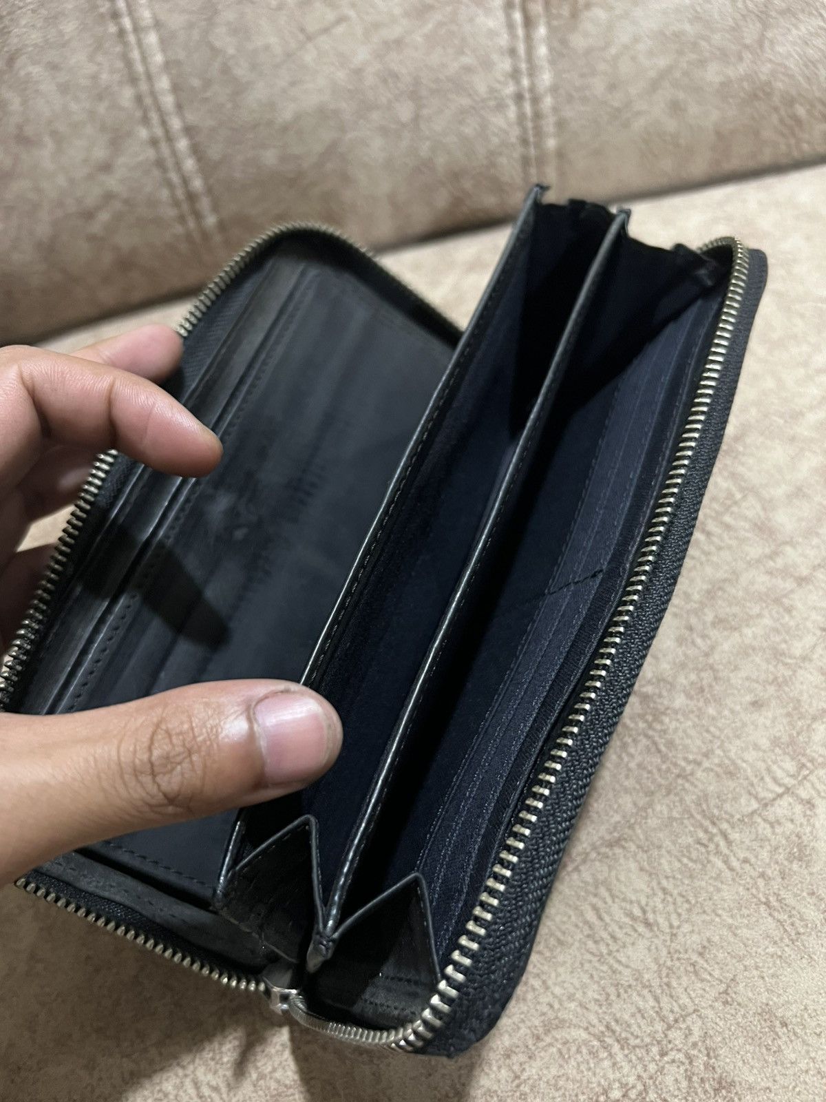 Creed × Genuine Leather × Isamu Katayama Backlash Creed 🇯🇵 Classic Continental Zip Around Leather Long Wallets Size ONE SIZE - 10 Thumbnail