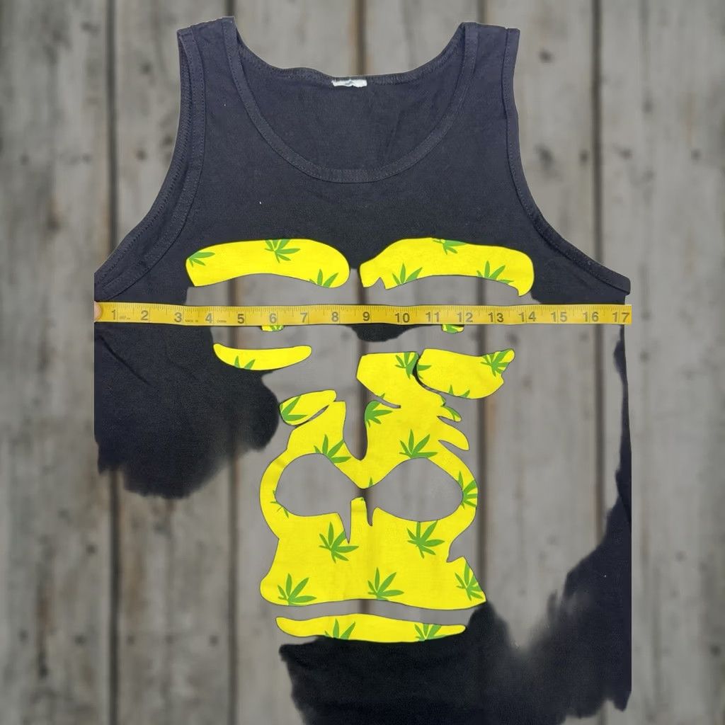 Vintage VINTAGE Gorilla Tank Top Y2K Workout Beach Weightlifting Marijuana Pot Black S Men Size US S / EU 44-46 / 1 - 1 Thumbnail