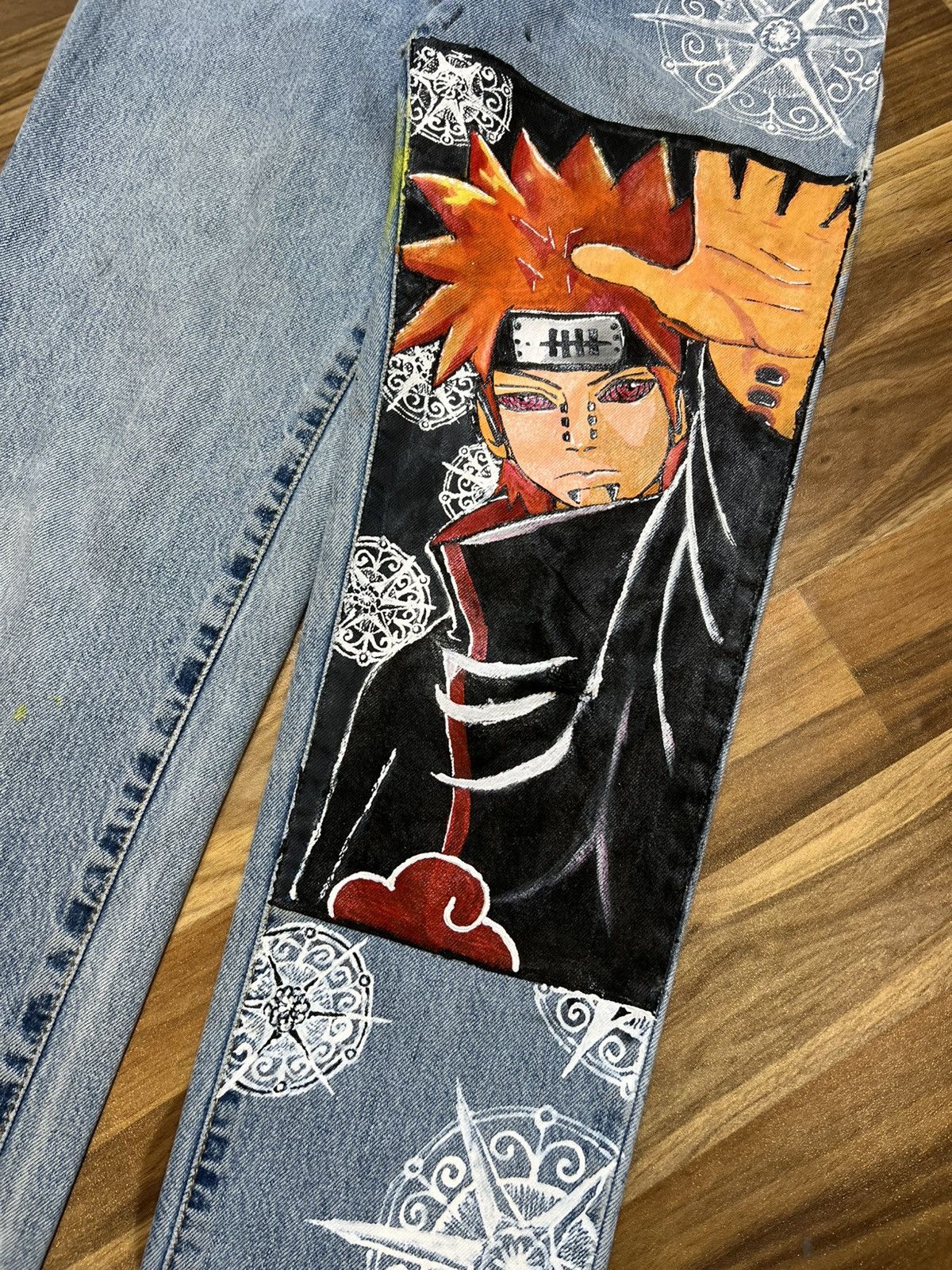 Levi's Crazy vintage levis 550 hand made pain naruto Size US 29 - 4 Thumbnail