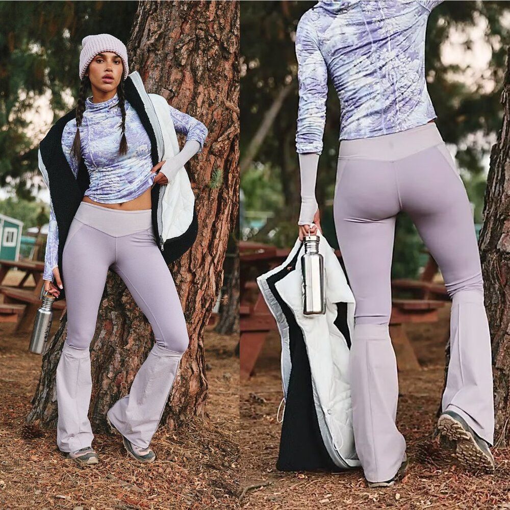 Free People NWT New $168 Free People Alpine Hike Flares Pants SIze L Size 34" / US 12 / IT 48 - 1 Thumbnail