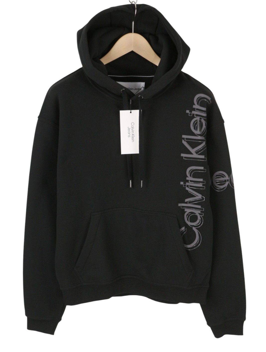 Calvin Klein S Black Oversized Kangaroo Pullover Hoodie 87450 Size US S / EU 44-46 / 1 - 1 Thumbnail