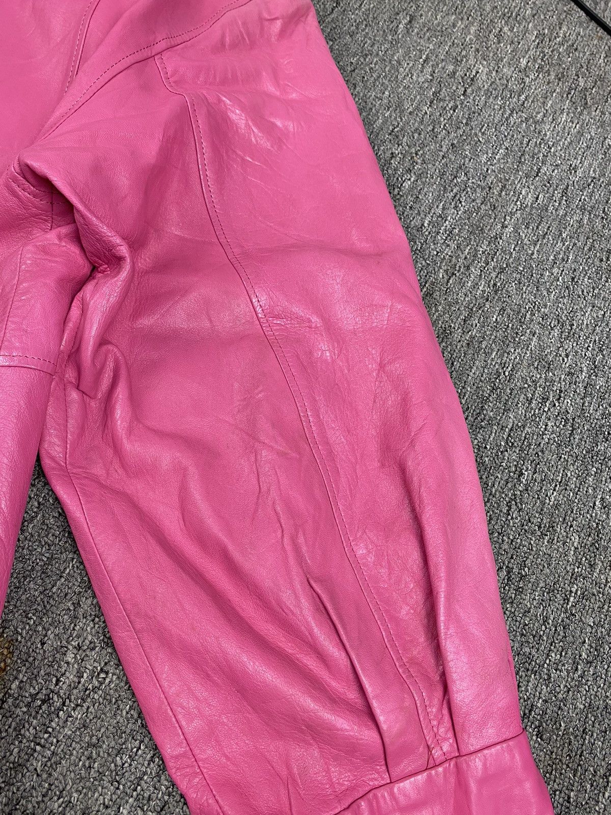 Japanese Brand × Leather × Vintage Lanerossi Sport Leather Jacket Size XXL / US 16-18 / IT 52-54 - 14 Thumbnail