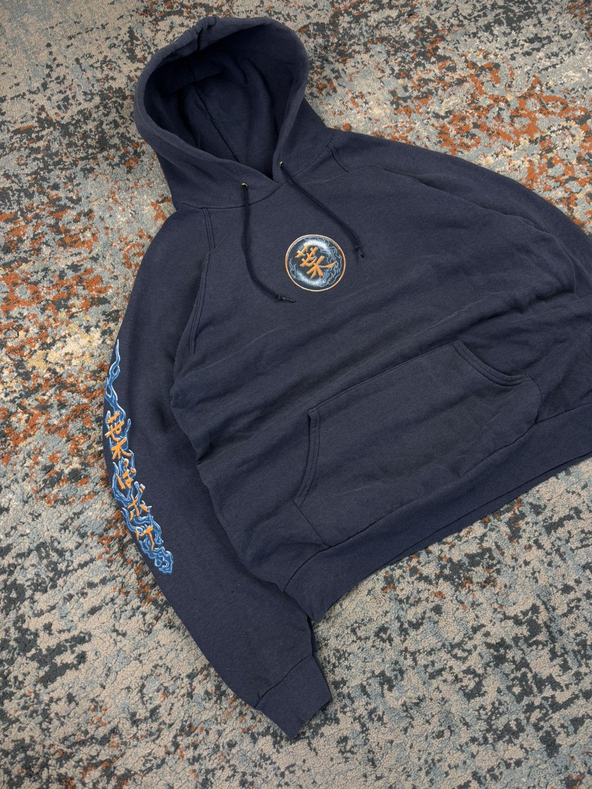 Other × Vintage Vintage 90s Chinese dragon jnco style skate graphic hoodie Size US L / EU 52-54 / 3 - 4 Thumbnail