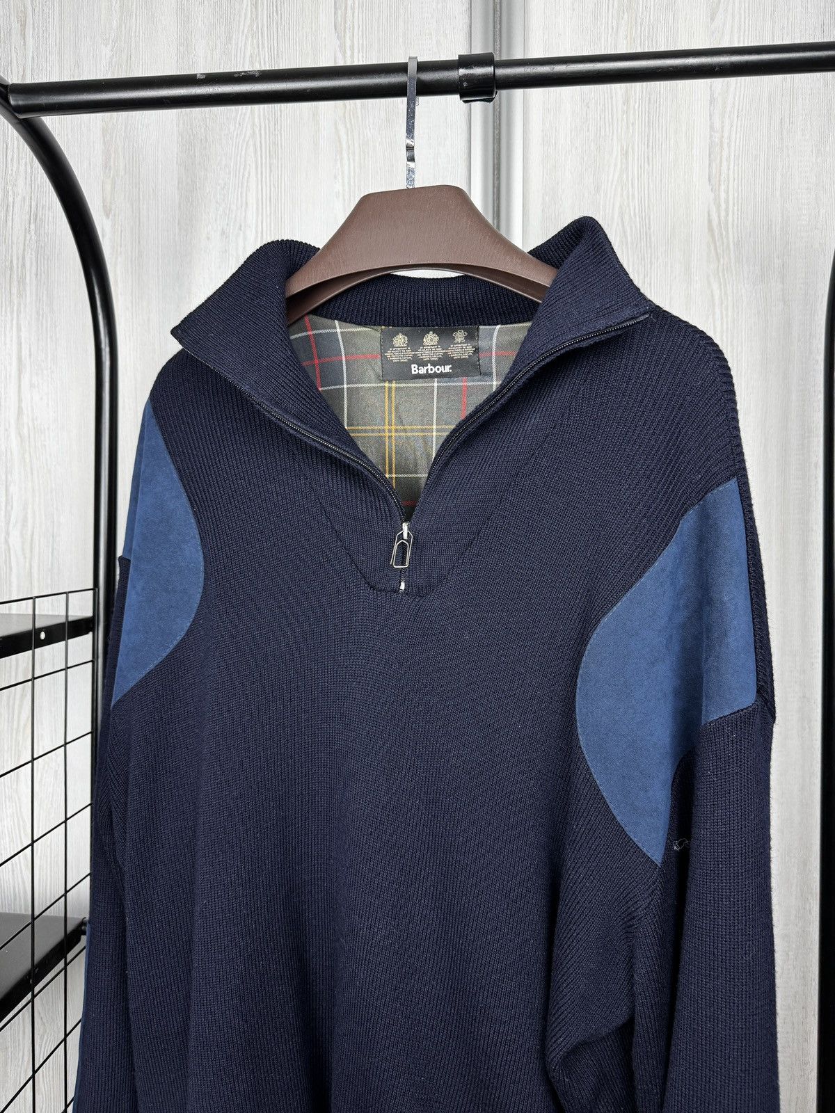 Barbour Barbour Storm Half Zip Sweater (D1305) Navy Blue Size XXL Size US XXL / EU 58 / 5 - 10 Thumbnail