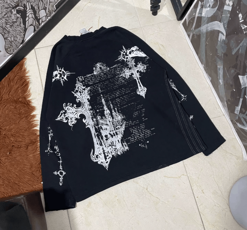 Japanese Brand 2000s Dark Gothic Long Sleeve Size US M / EU 48-50 / 2 - 8 Thumbnail
