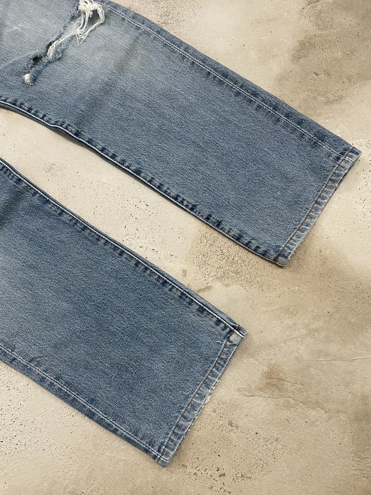 Levi's Vintage 90s Repro Levis 502 Selvedge Redline Big E Size US 30 / EU 46 - 7 Thumbnail