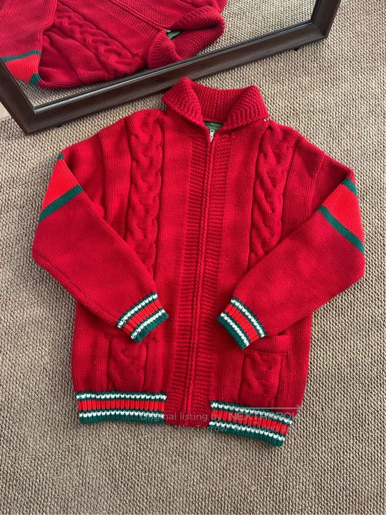 Gucci Gucci Twisted knitted zipper knitted sweater cardigan coat Size M / US 6-8 / IT 42-44 - 1 Thumbnail
