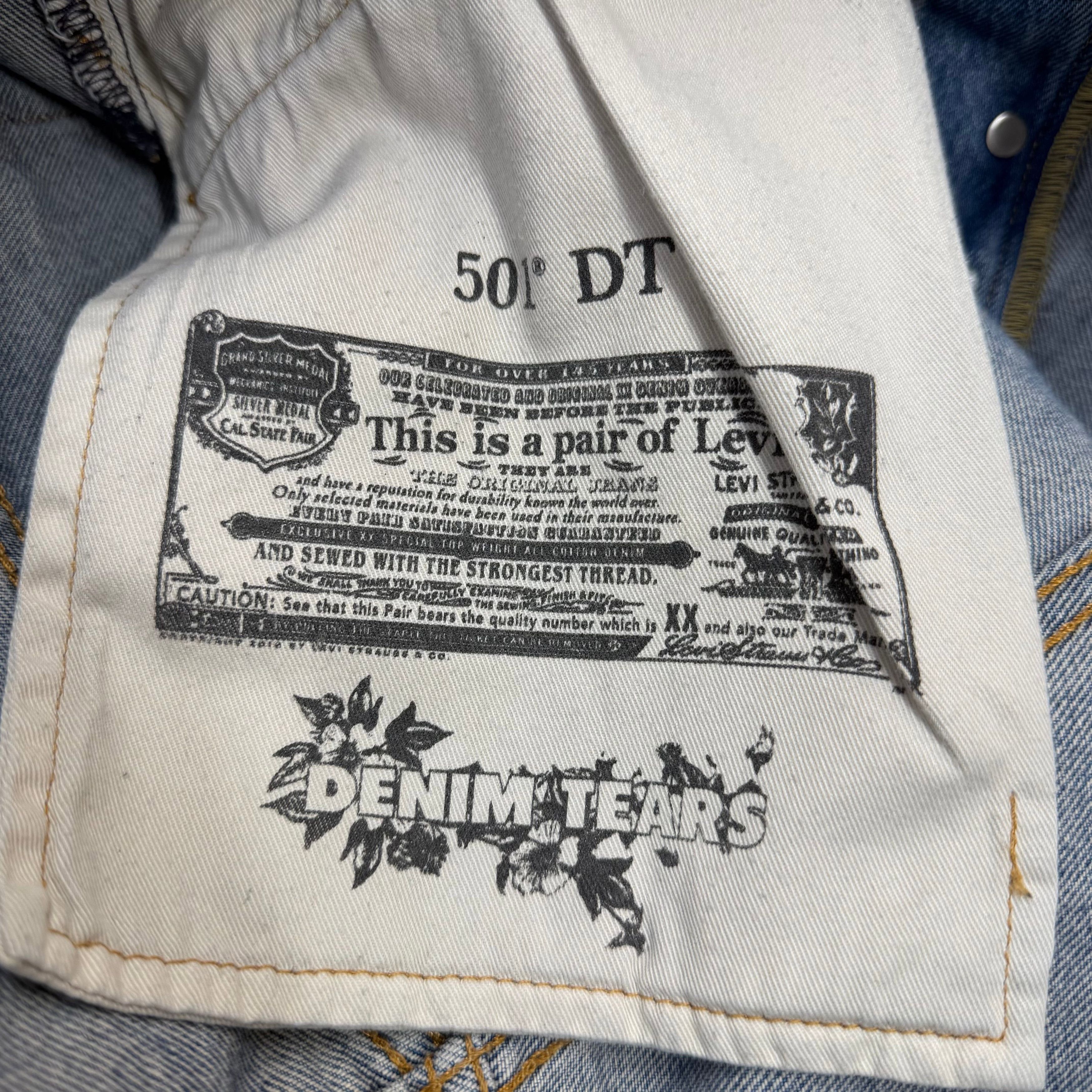 Levi's Denim Tears Levis 501 Rhinestone Jeans 33 Size US 33 - 8 Thumbnail