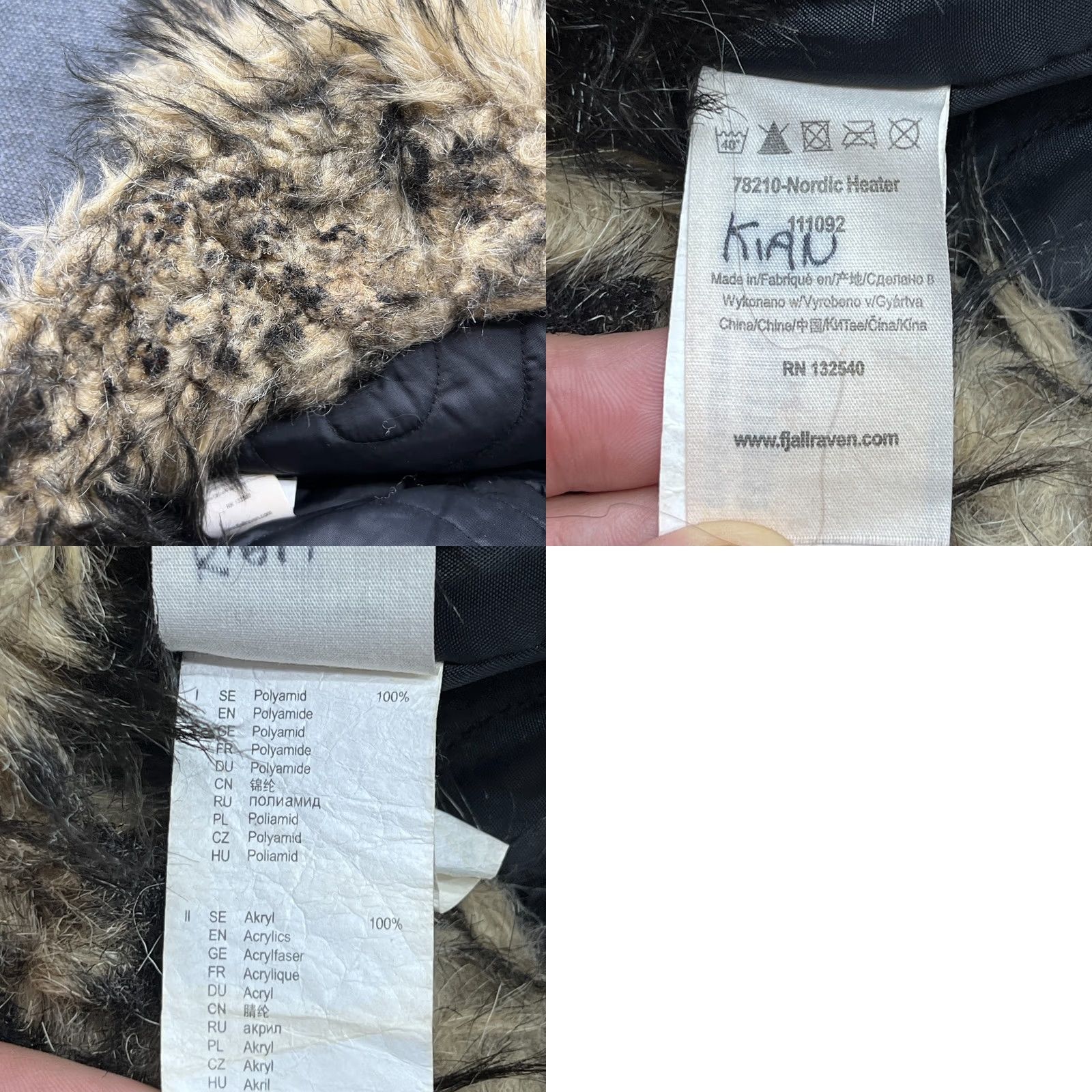 Vintage Fjallraven Trapper Hat Adult M Black Nordic Heater Faux Fur Bomber Ushanka Aviator Size ONE SIZE - 8 Thumbnail