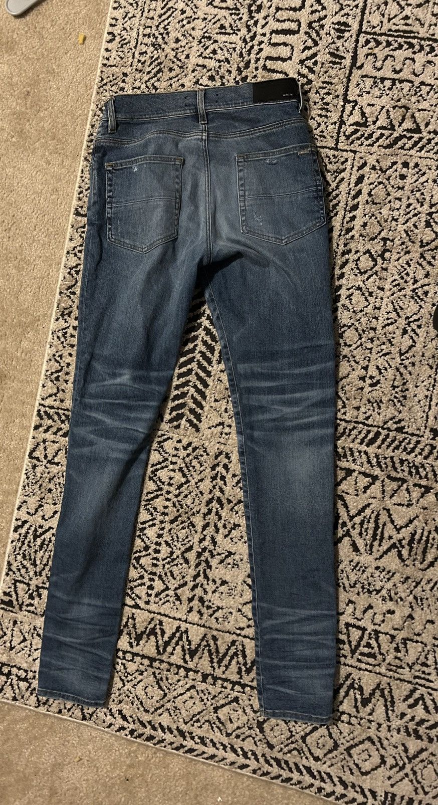 Amiri Amiri Rosebowl Stack Jeans - Blue Size US 32 / EU 48 - 2 Thumbnail