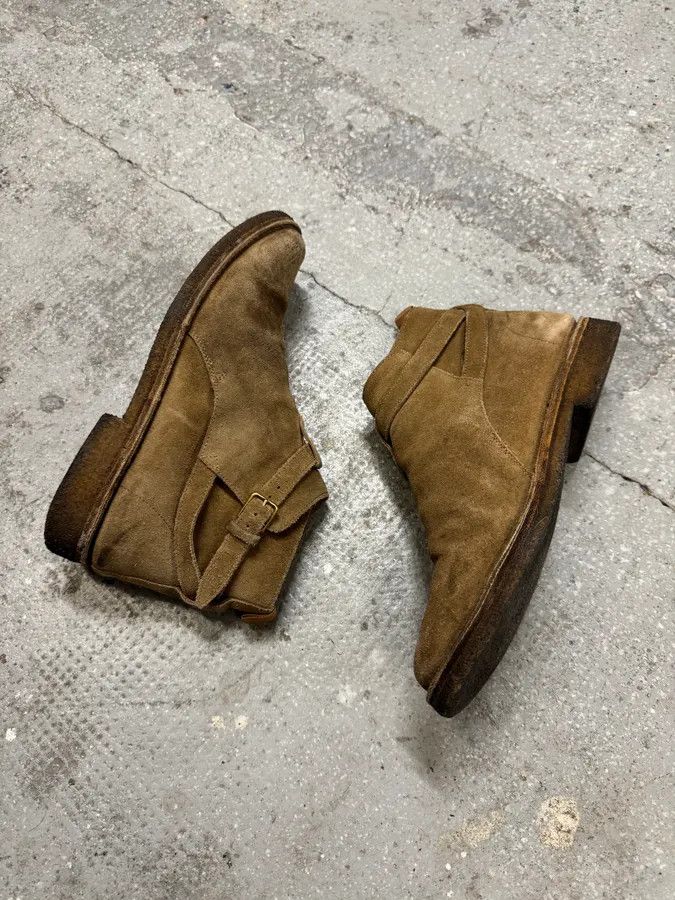 Designer × Saint Laurent Paris × Vintage SS2014 Saint Laurent Beige Leather Suede Boots Size US 8 / EU 41 - 7 Thumbnail