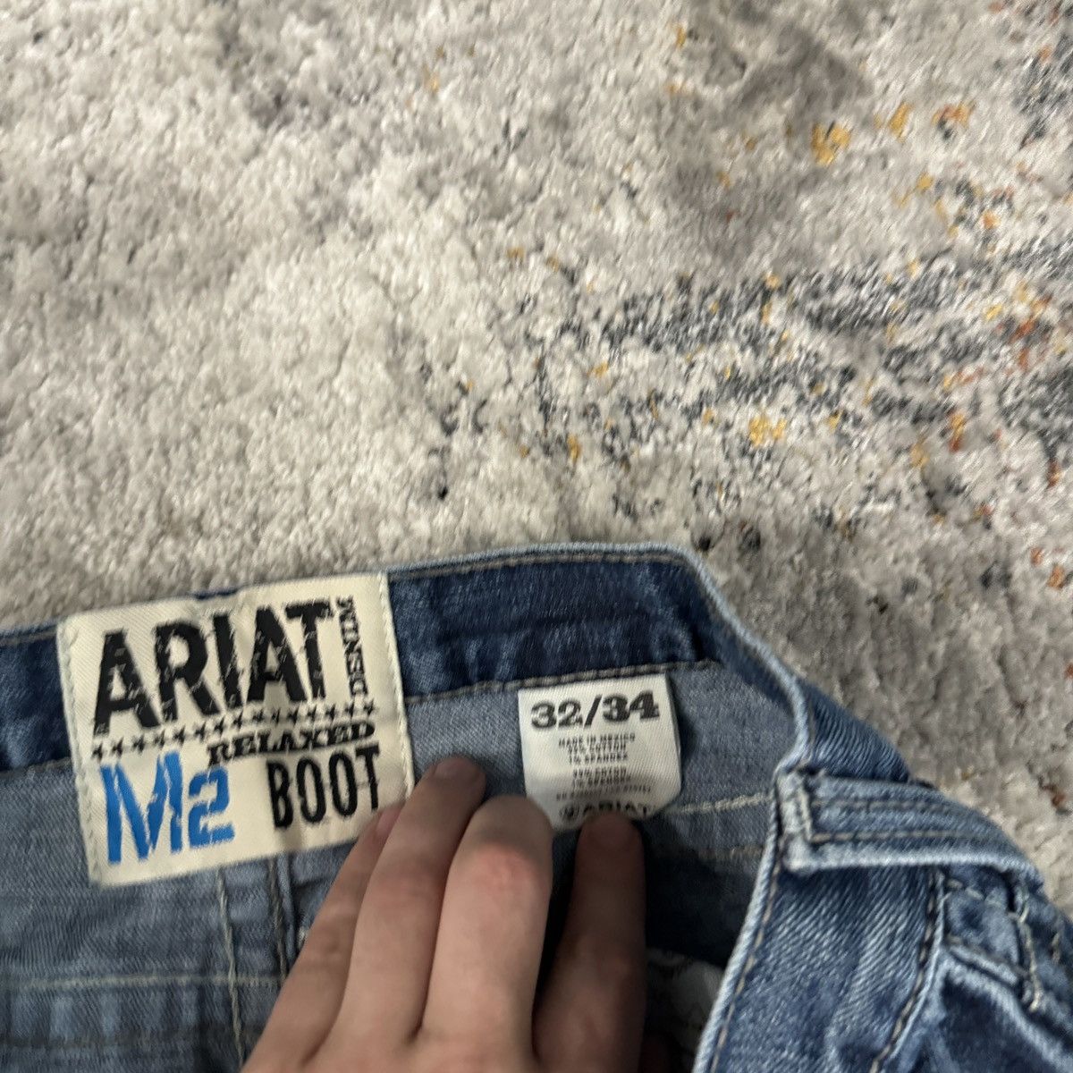 Ariat × JNCO × Vintage Essential Vintage y2k Ariat wide leg boot cut cybergoth jean Size US 32 / EU 48 - 7 Thumbnail