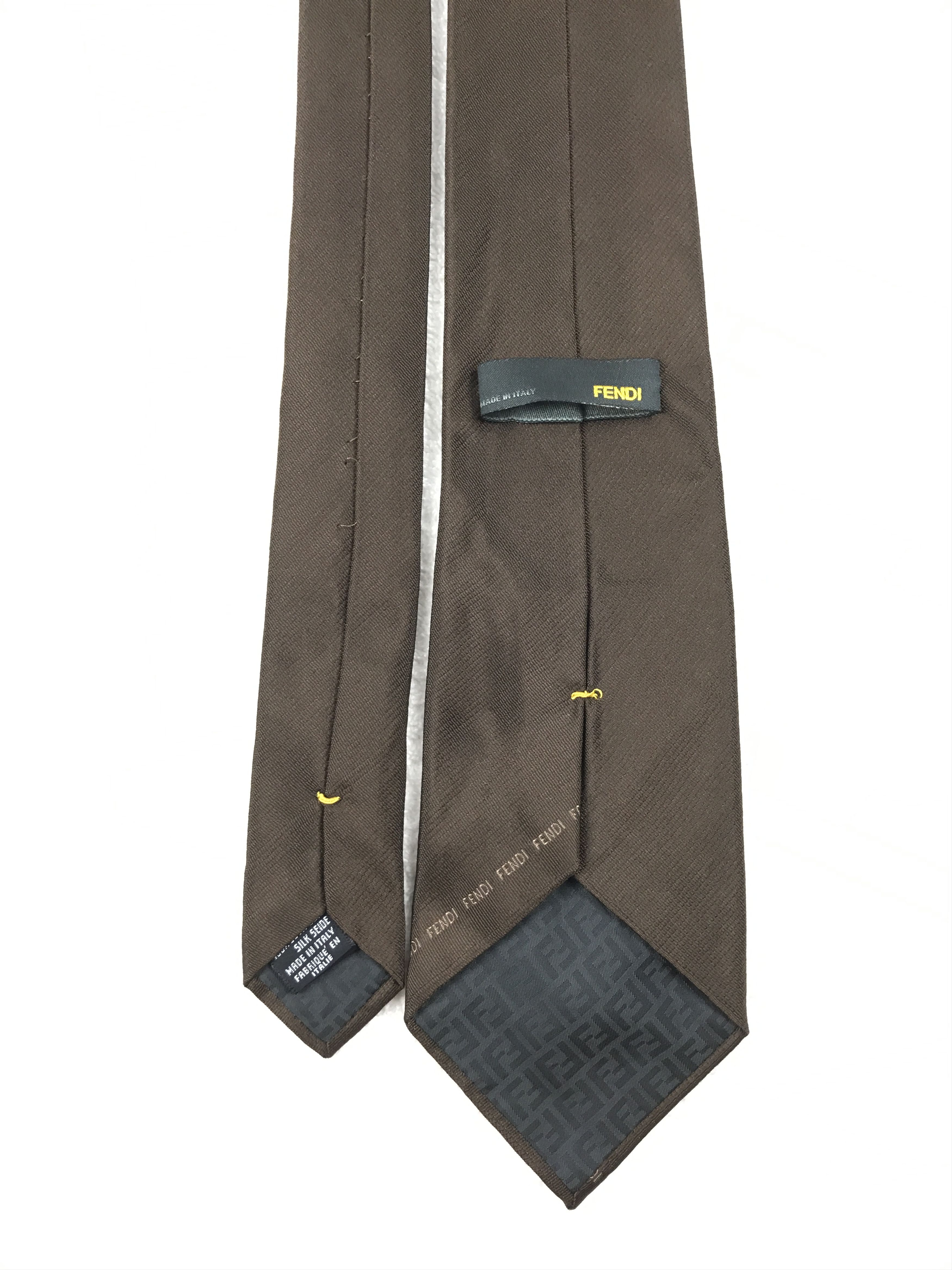 Fendi Vintage Fendi Silk Necktie Size ONE SIZE - 4 Thumbnail