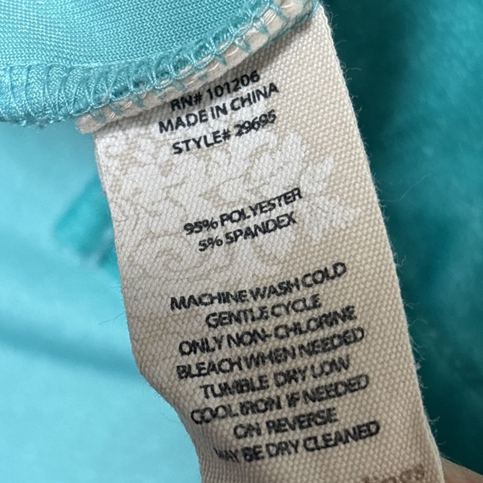 Other Soft Surroundings Velvet Boyfriend Shirt Womens Small Teal T Size S / US 4 / IT 40 - 7 Thumbnail
