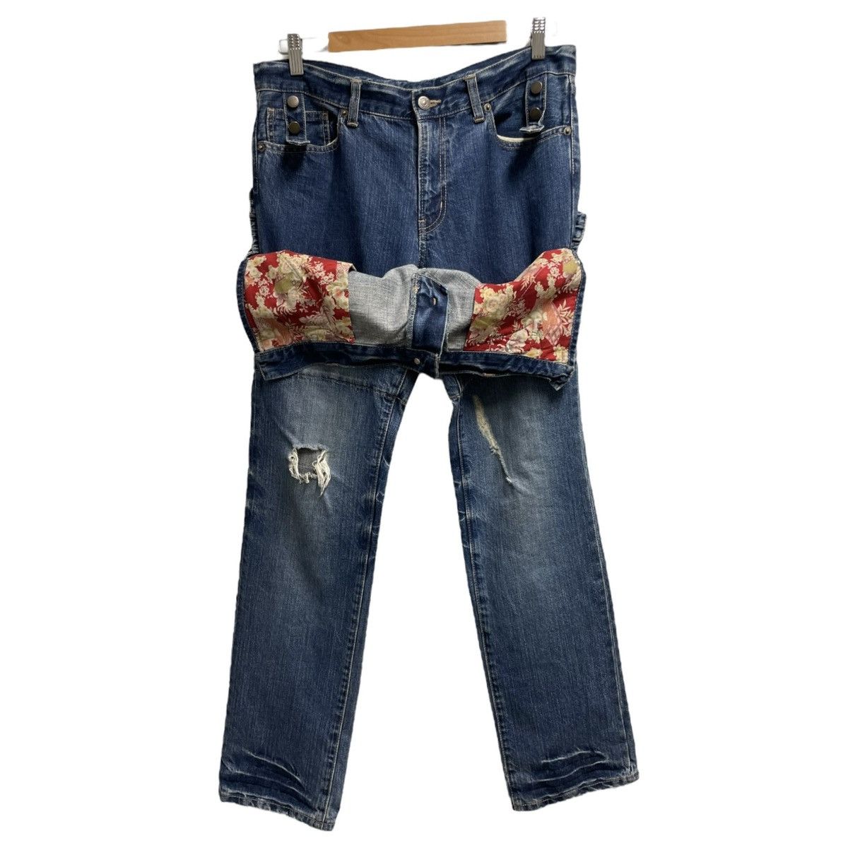 Japanese Brand × PPFM Ppfm double layered floral denim Size US 30 / EU 46 - 1 Thumbnail