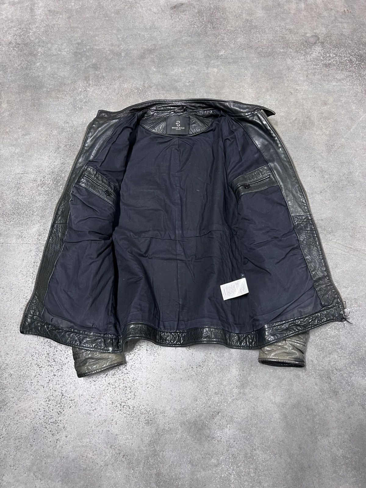 Vintage Rare Faded Real Leather Biker Avant Garde Jacket Size US M / EU 48-50 / 2 - 9 Thumbnail