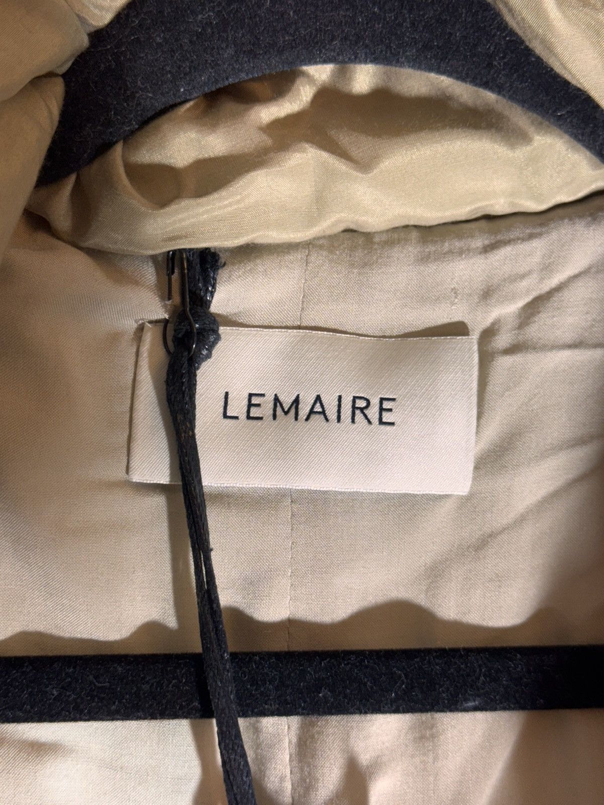 Lemaire lemaire runway fw21 beige silk dawn jacket coat 38 Size S / US 4 / IT 40 - 2 Thumbnail
