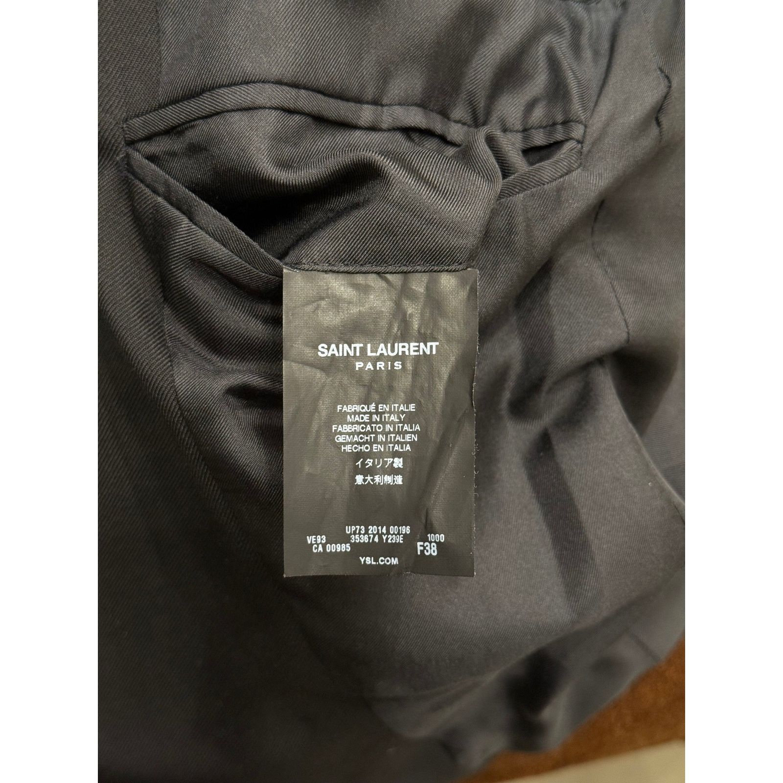 Yves Saint Laurent 2014 Saint Laurent by Hedi Slimane military officer blazer Size S / US 4 / IT 40 - 8 Thumbnail