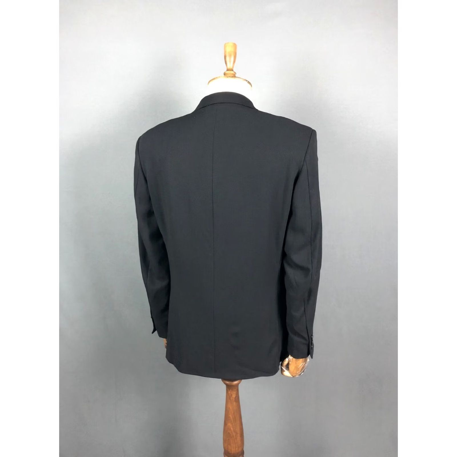 Versace Versace Blazer Wool Men 50 Black Blazer Mens Wool Jacket 3 Button Pockets Classic Suit Coat Size 50R - 3 Thumbnail