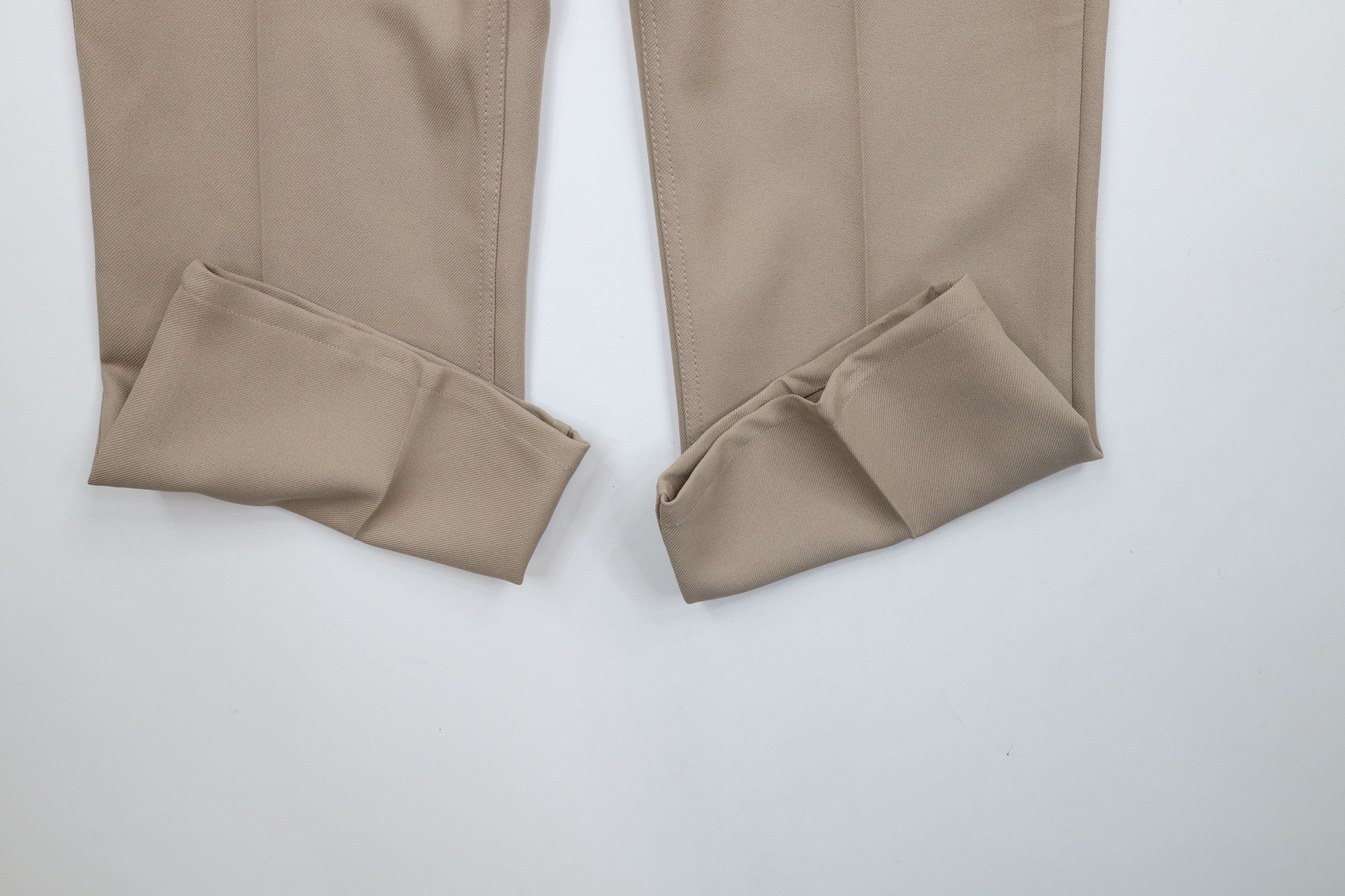Vintage × Wrangler Vintage 90s Wrangler Knit Flared Wide Leg Chino Pants Tan Size US 42 / EU 58 - 5 Thumbnail