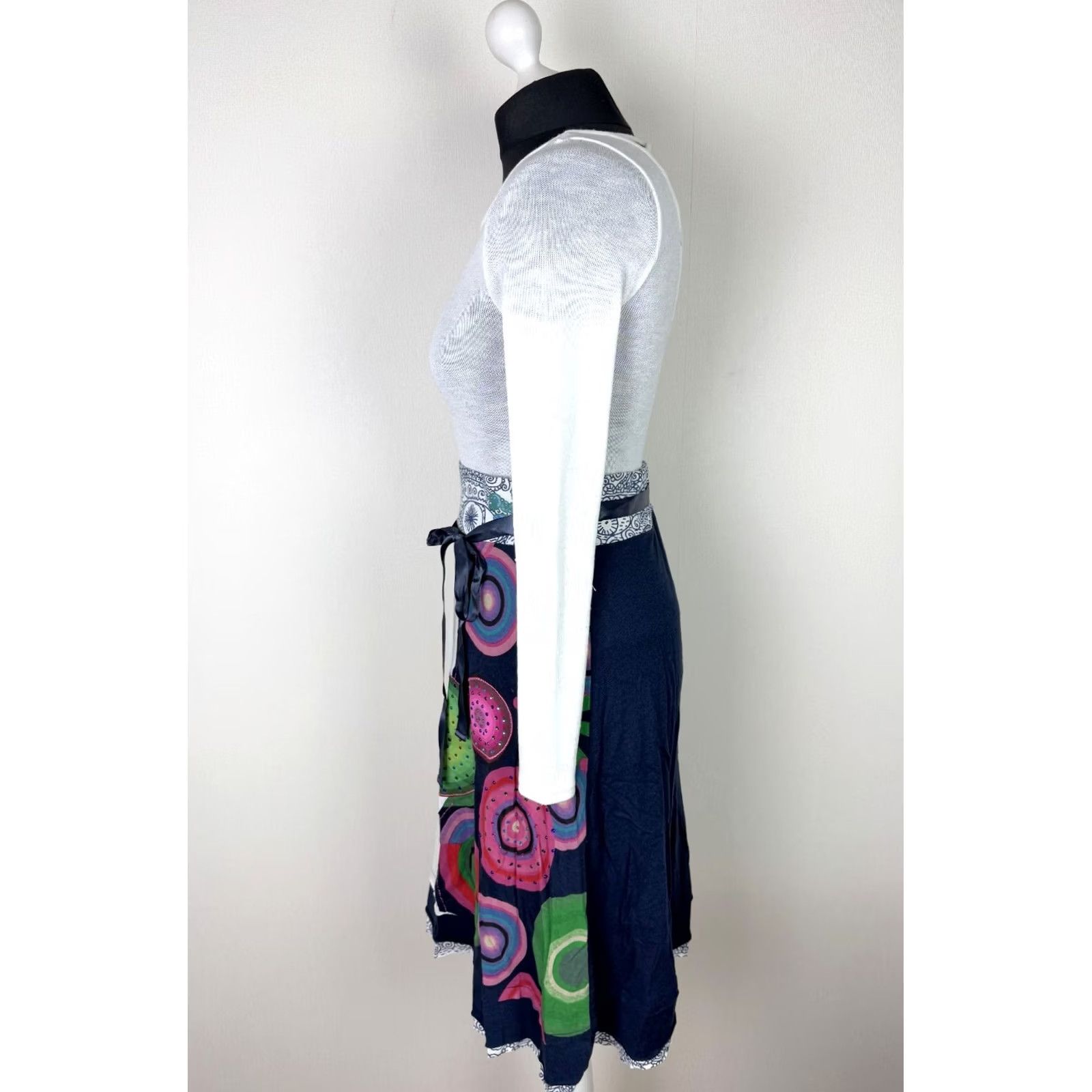 Desigual Desigual Skirt L Womens Knee Length Multicoloured Cotton Size 36" / US 14 / IT 50 - 3 Thumbnail