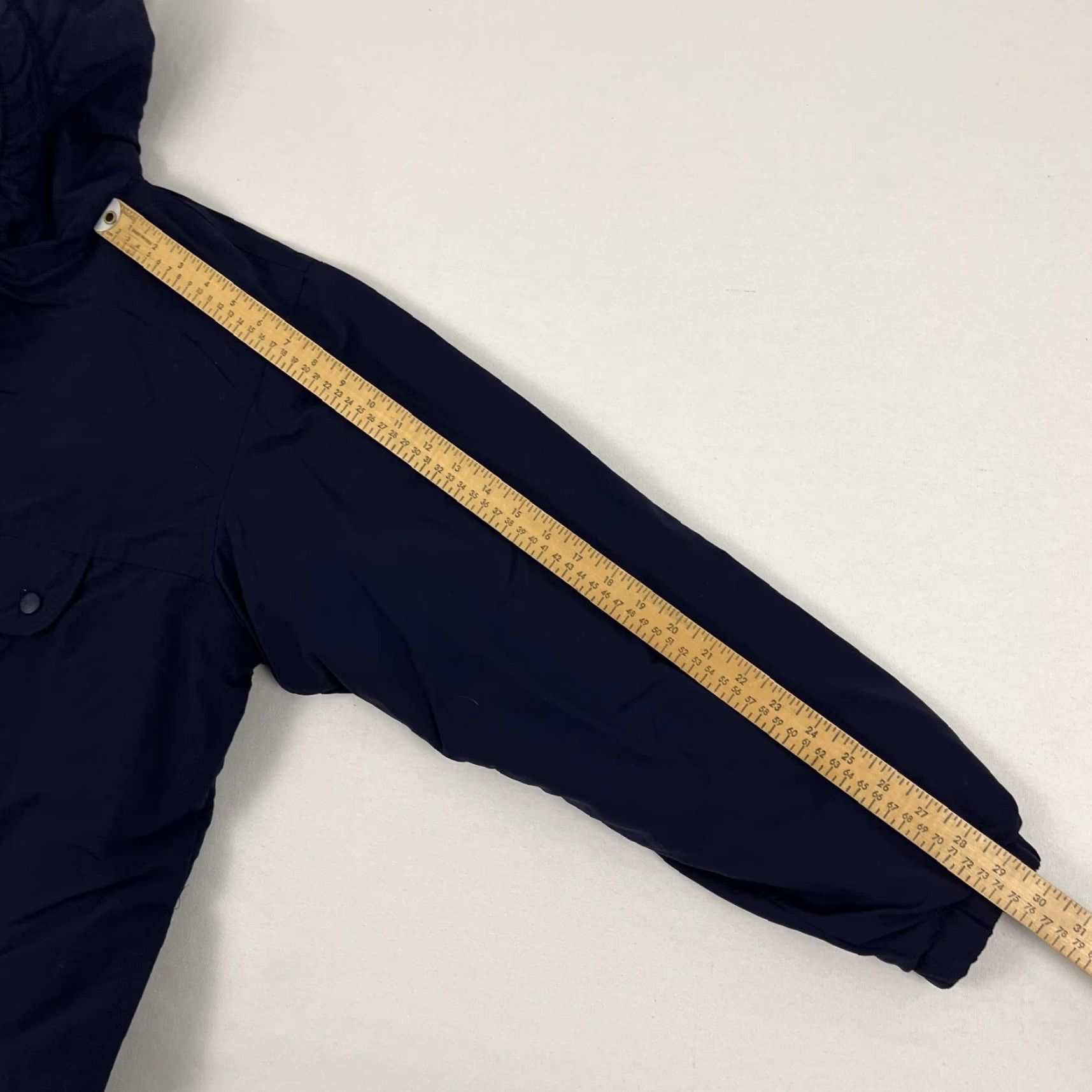 J.Crew VTG J.CREW Oarsman Jacket Mens Medium Blue Fleece Lined Anorak Coat Hooded Size US M / EU 48-50 / 2 - 5 Thumbnail