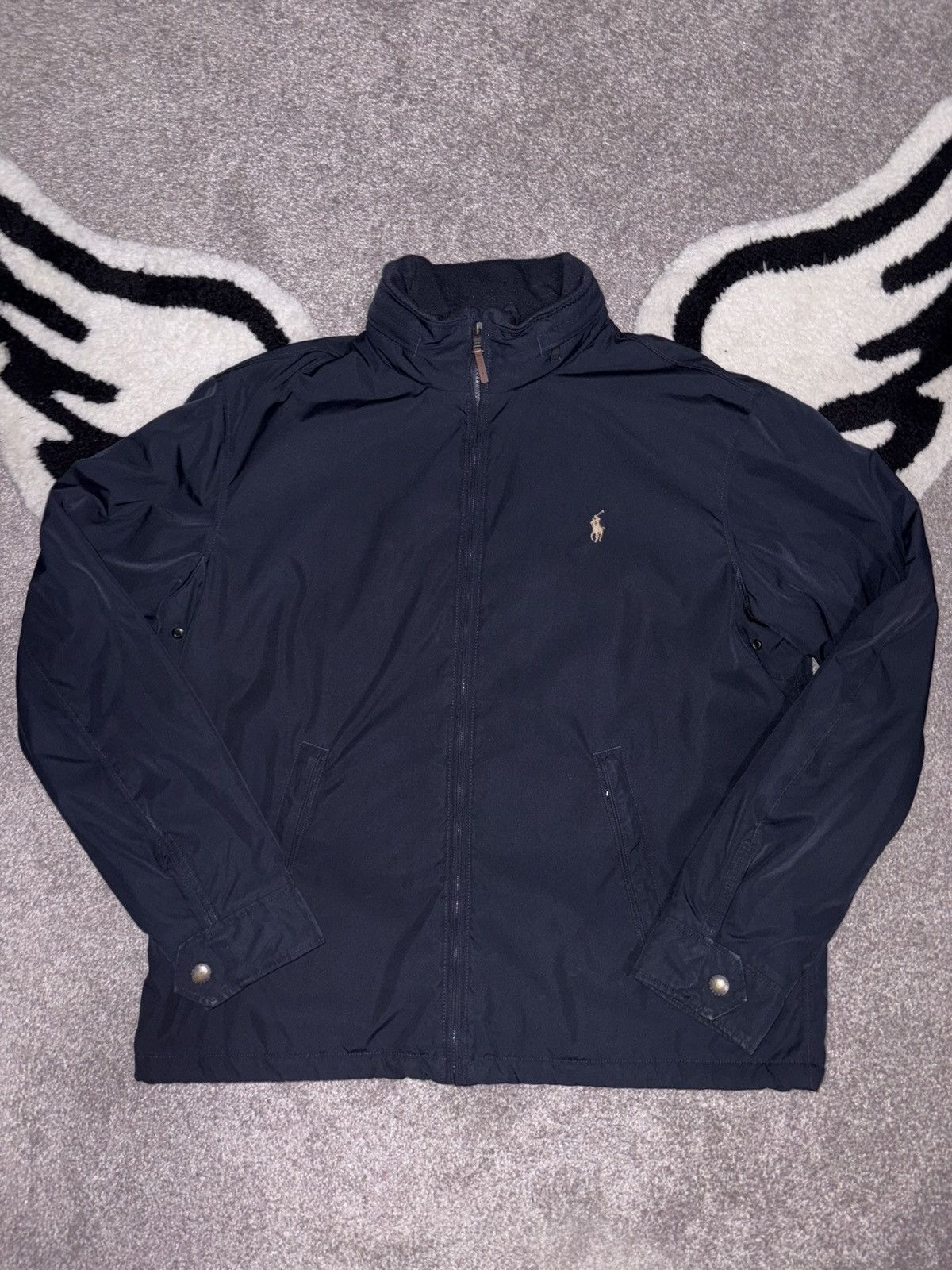Polo Ralph Lauren Polo Ralph Lauren Mens Blue Jacket With Zipper Hood RN 41381 Size US L / EU 52-54 / 3 - 1 Thumbnail