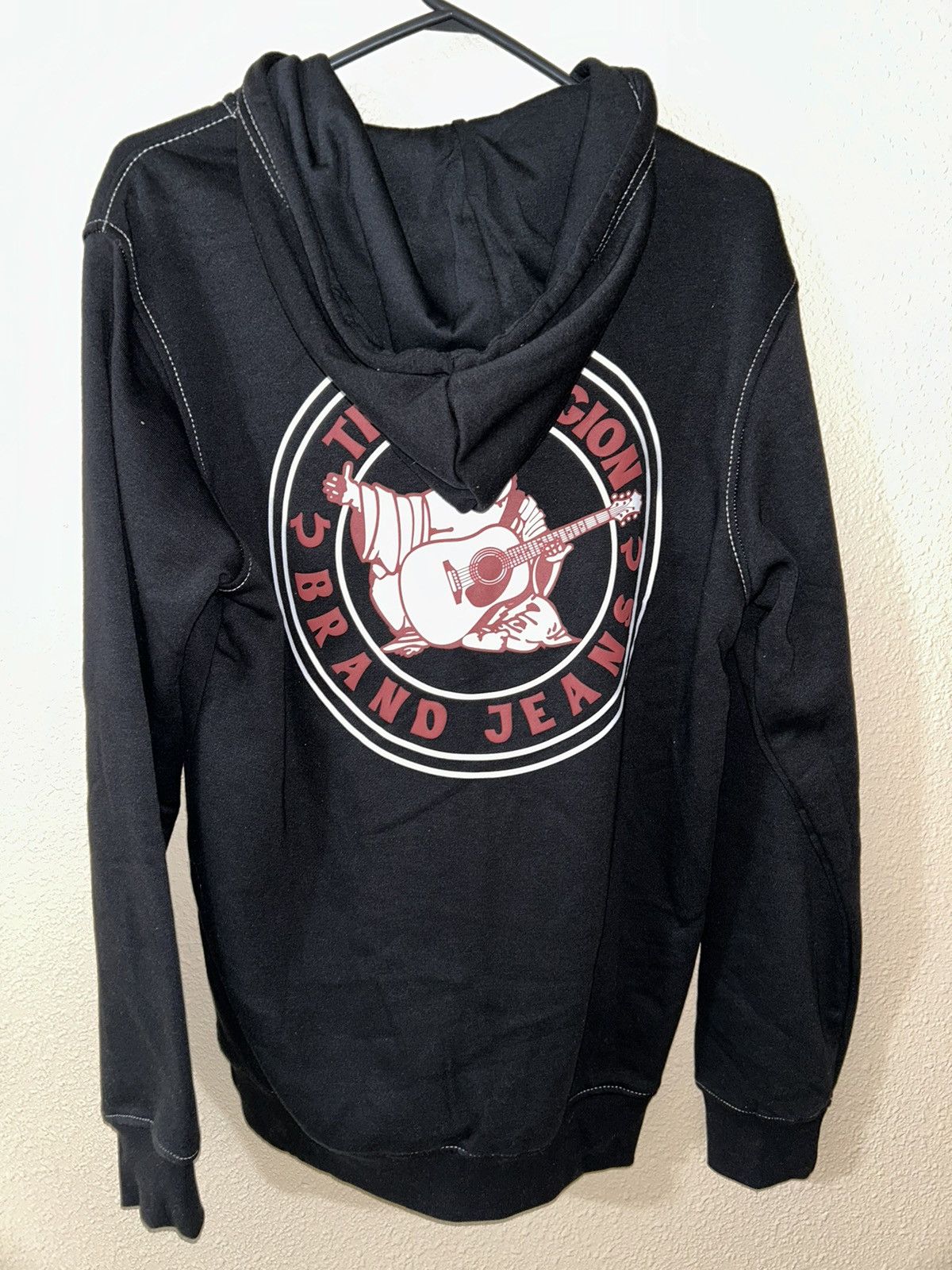 True Religion BRAND NEW JET BLACK BHUDDA LOGO SEAL ZIP HOODIE Size US M / EU 48-50 / 2 - 3 Thumbnail
