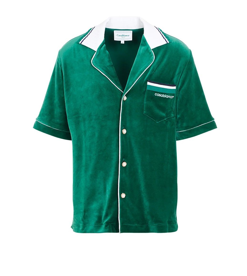 Casablanca Casablanca Velour Green Shirt Size S Size US S / EU 44-46 / 1 - 1 Thumbnail