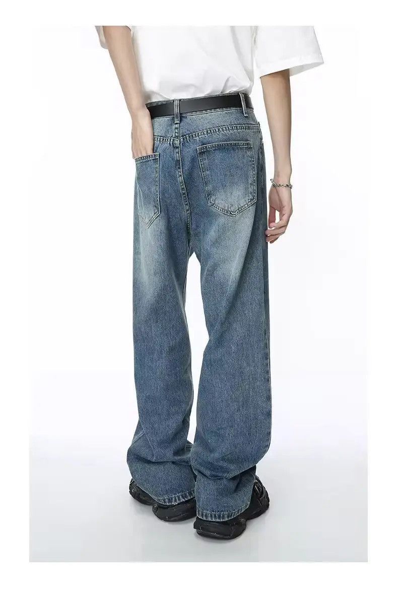 Japanese Brand Streetwear Retro Washed Straight Pants Jeans Size US 30 / EU 46 - 4 Thumbnail