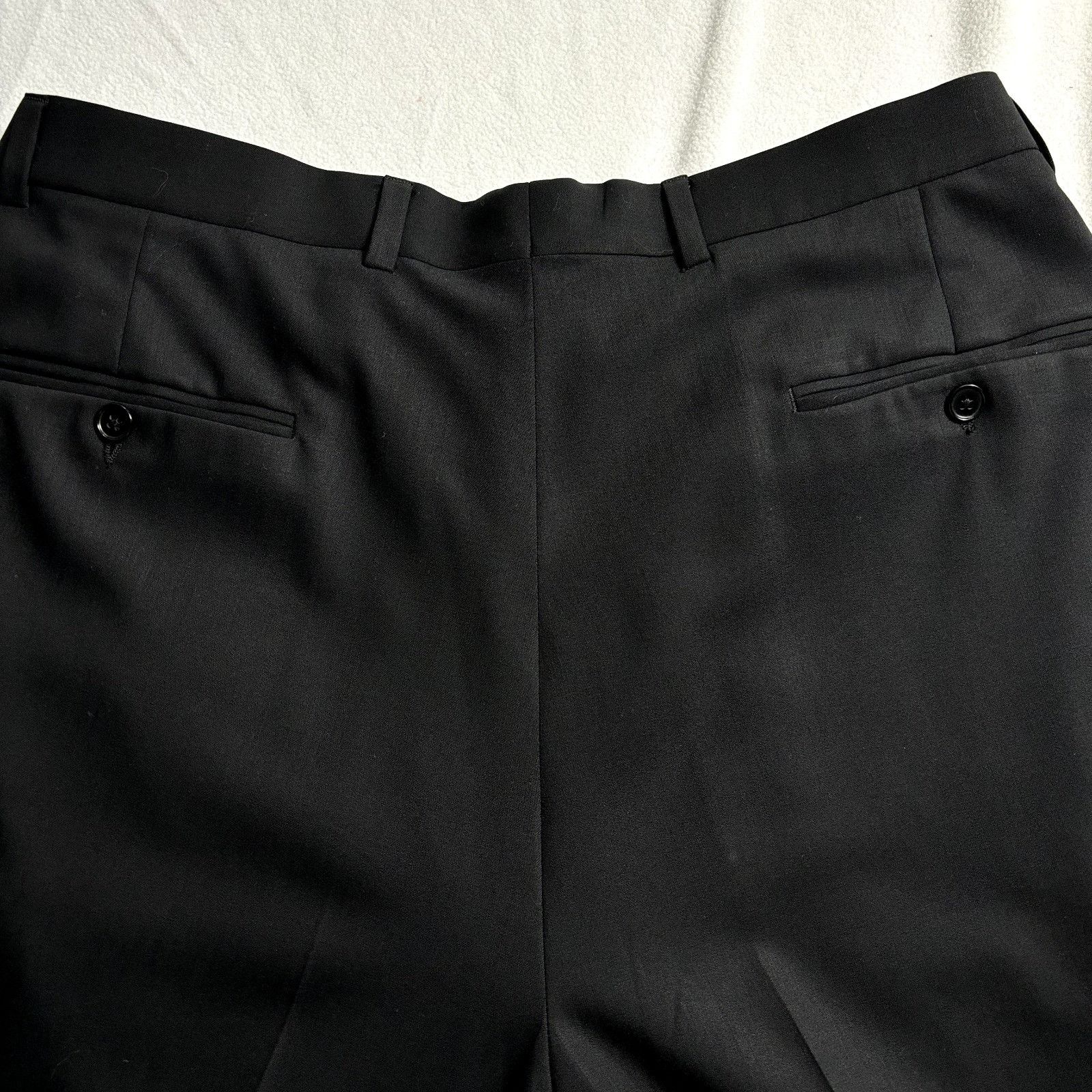 Pronto Uomo Pronto Uomo Men's Suit 42L Black Wool 2-Piece: Blazer & Dres Size 42L - 10 Thumbnail