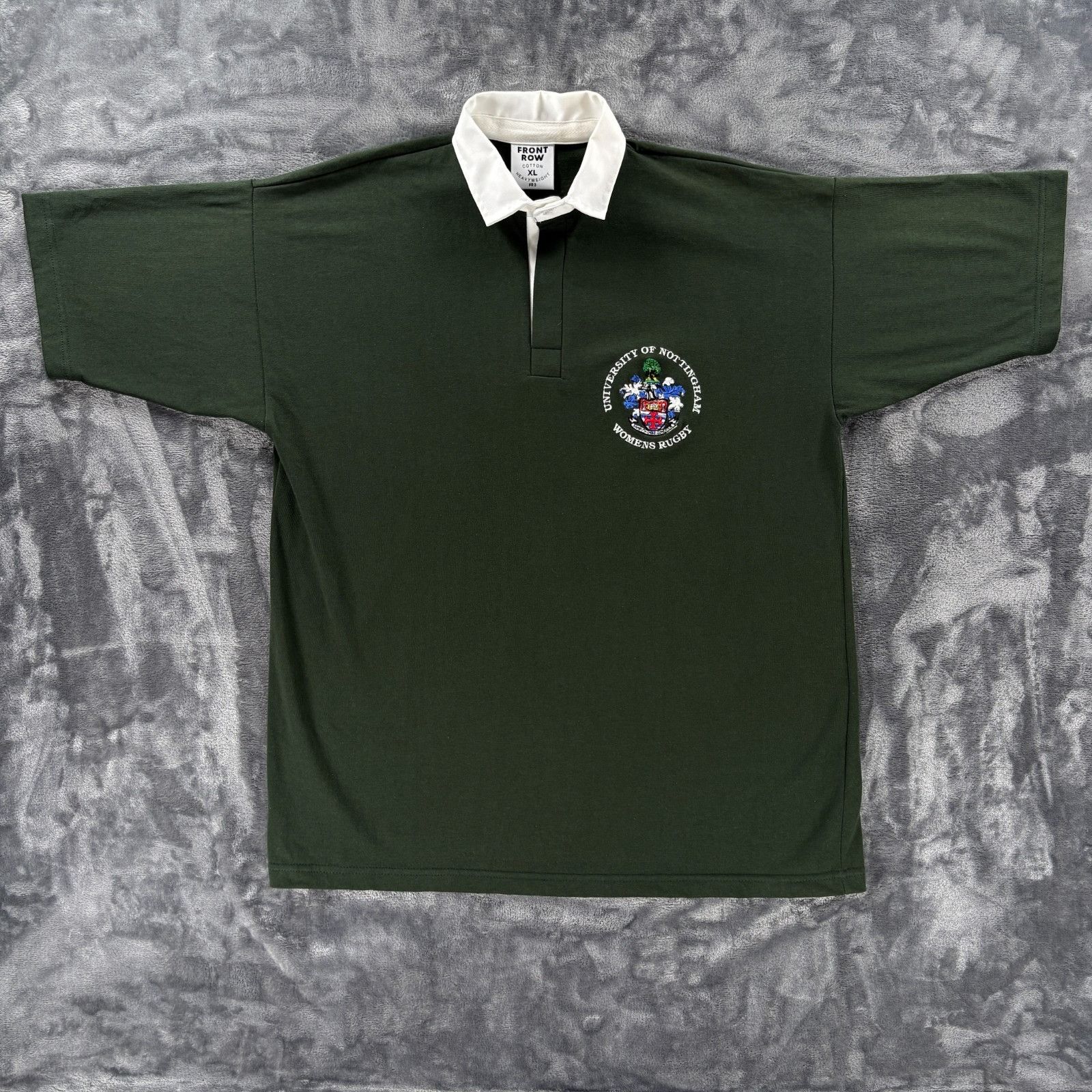 Other Univ of Nottingham Rugby Shirt XL Unisex Front Row Green Cot Size US XL / EU 56 / 4 - 1 Thumbnail