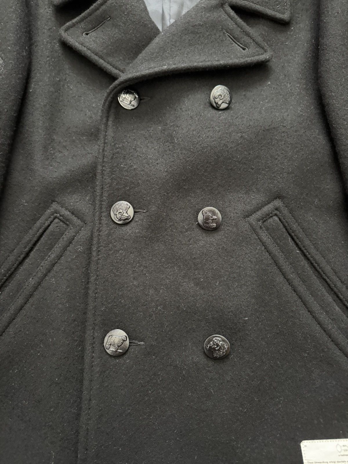 Undercover AW10 Undercover "Avakareta Life" Wool Patch Peacoat Size US M / EU 48-50 / 2 - 5 Thumbnail