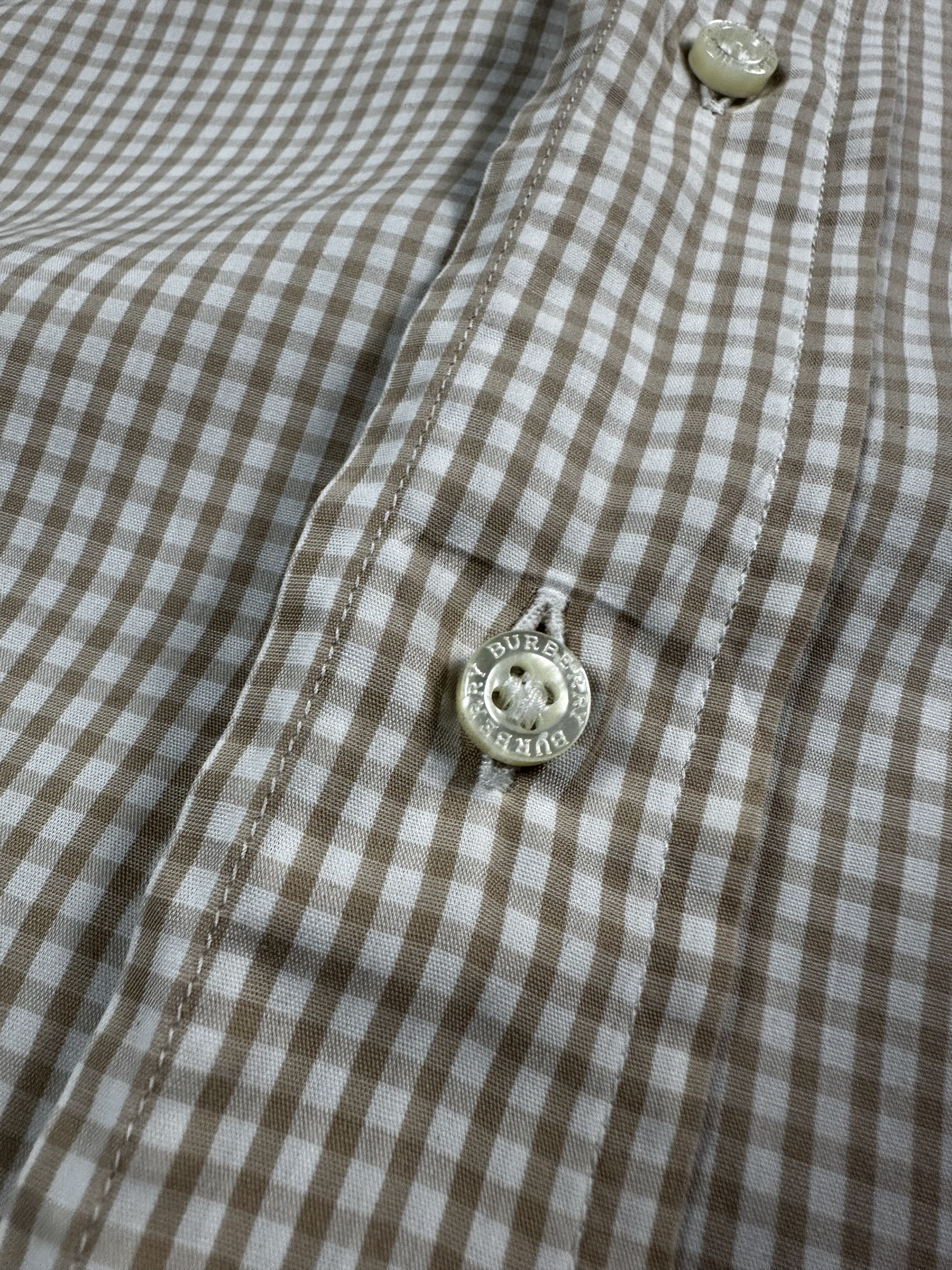 Burberry Burberry Checked Logo Button Up Shirt Size US XL / EU 56 / 4 - 6 Thumbnail