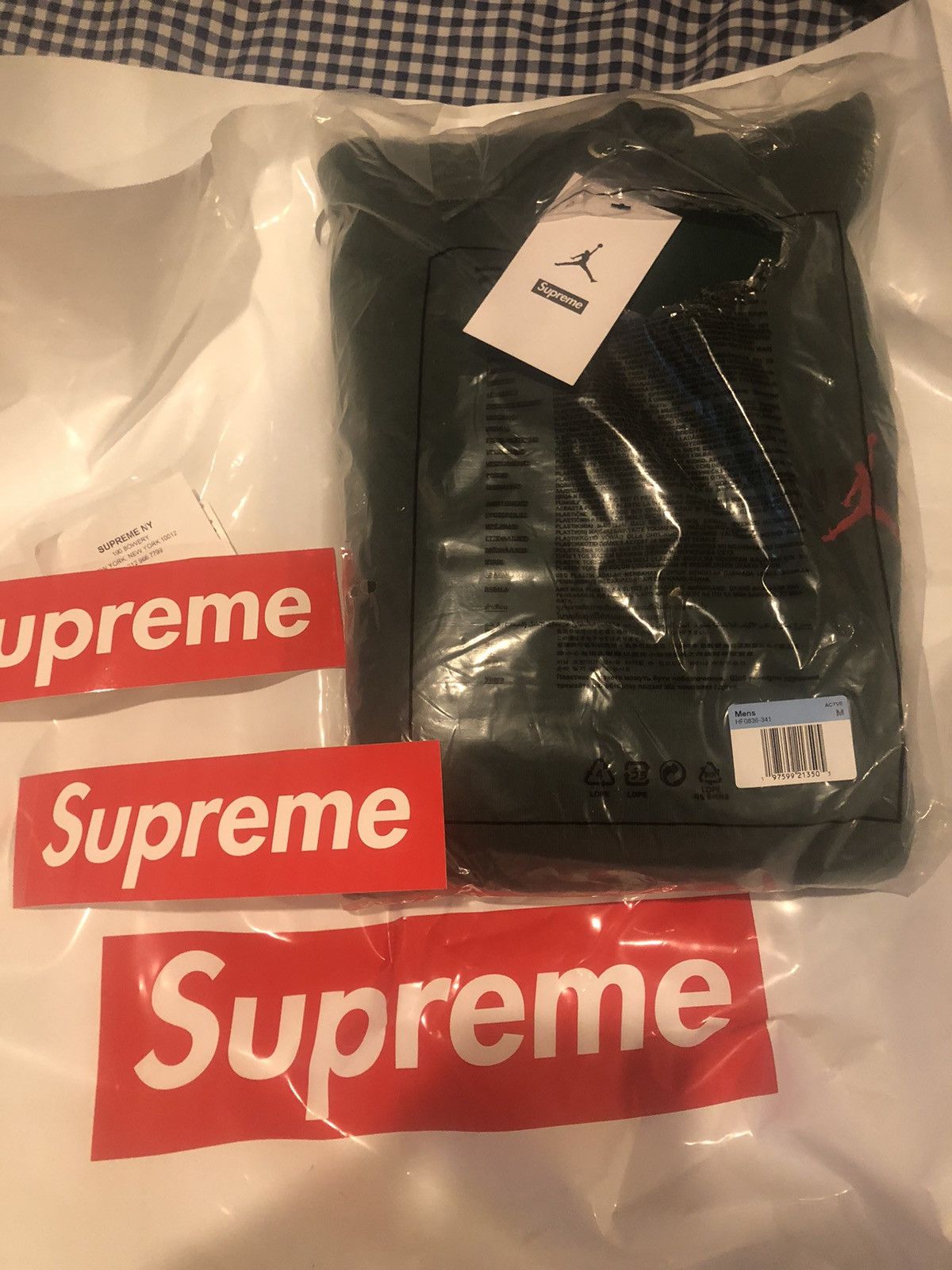 Supreme Fw24 Supreme Jordan Green Hooded sweatshirt Medium Size US M / EU 48-50 / 2 - 6 Thumbnail