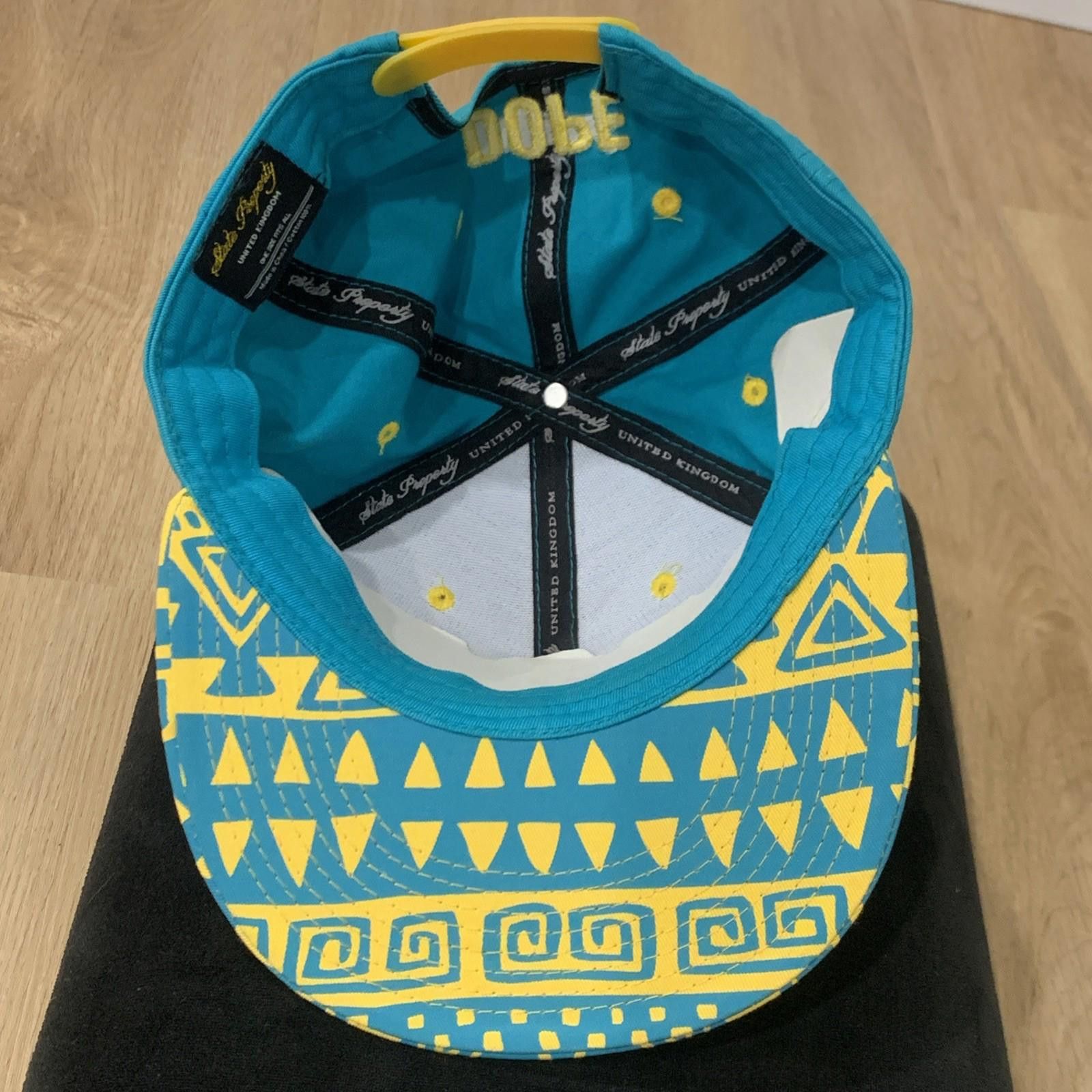 Other State Property DOPE Snapback Hat Teal Yellow Underbrim Art Size ONE SIZE - 2 Thumbnail