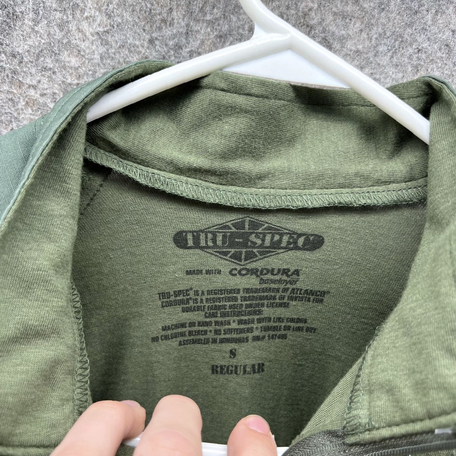 Vintage Tru Spec Shirt Men Small Green Cordura Regular 1/4 Zip Police Military Combat Size US S / EU 44-46 / 1 - 7 Thumbnail