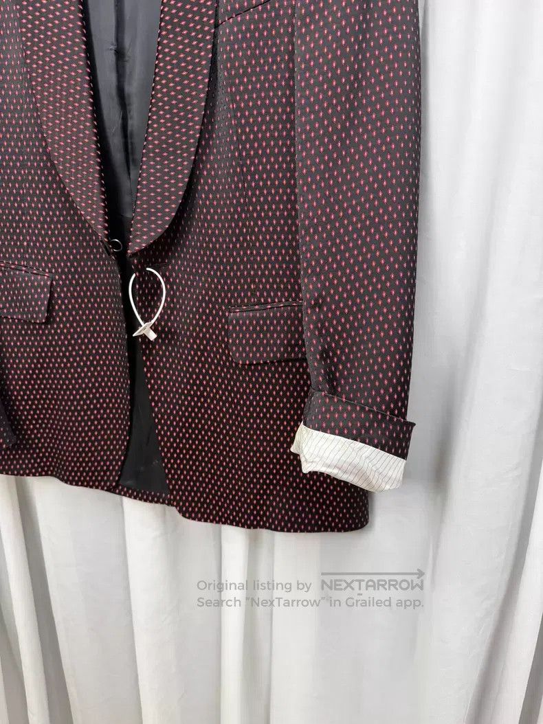 Dries Van Noten Dries Van Noten Size 46 Silk glossy gentleman blazer with r Size 40R - 6 Thumbnail