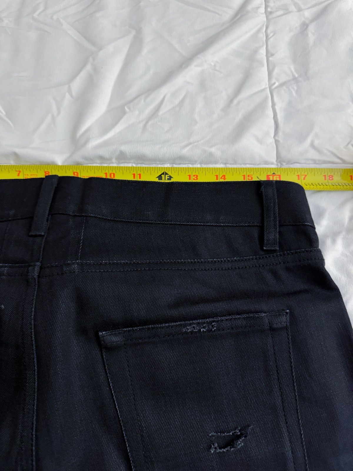 Saint Laurent Paris Saint Laurent Paris Jeans 32 Skinny Black Distressed Ripped Size US 32 / EU 48 - 12 Thumbnail
