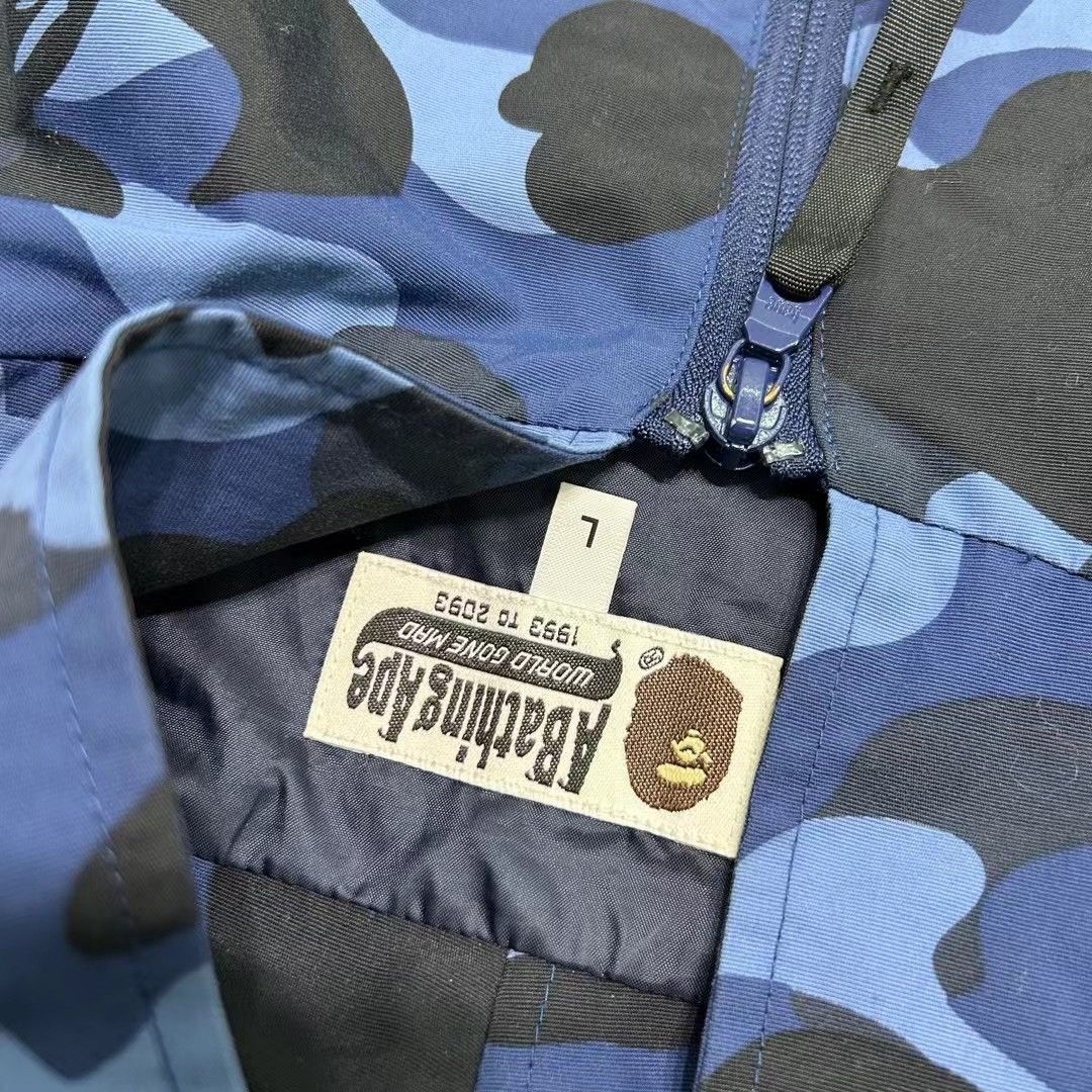Bape BAPE BLUE CAMO SHARK JACKET Size US L / EU 52-54 / 3 - 8 Thumbnail