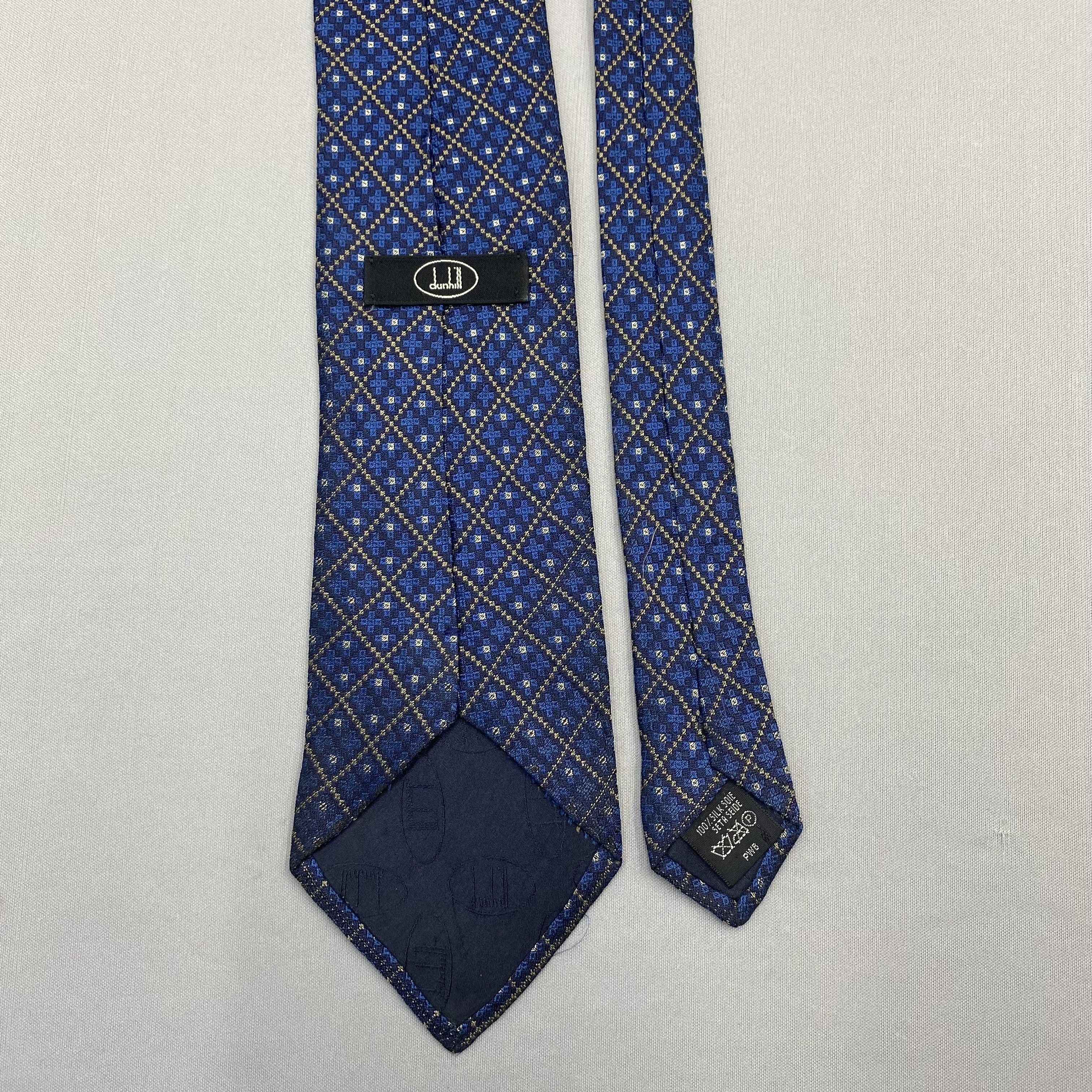 Alfred Dunhill Vintage Dunhill SILK Necktie Cravate Pure Silk Neck Tie Size ONE SIZE - 6 Thumbnail