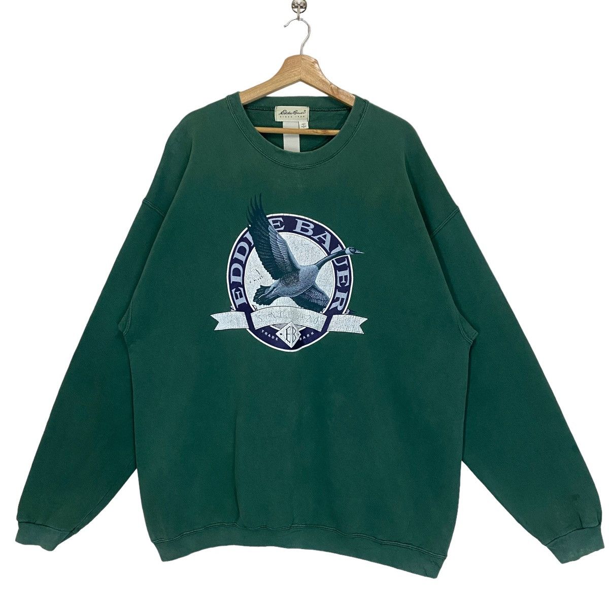Eddie Bauer Eddie Bauer Big Logo Crewneck Sweatshirt Baggy Size L Size US L / EU 52-54 / 3 - 1 Thumbnail